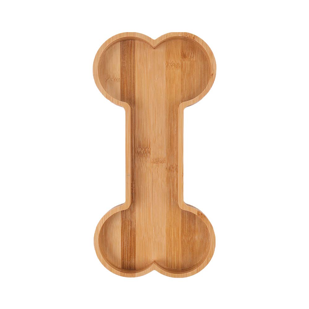 Dog Birthday Party Supplies Bone Shaped Serving Tray Platters Wooden Cutting Board Candy Dish Bowl 12''