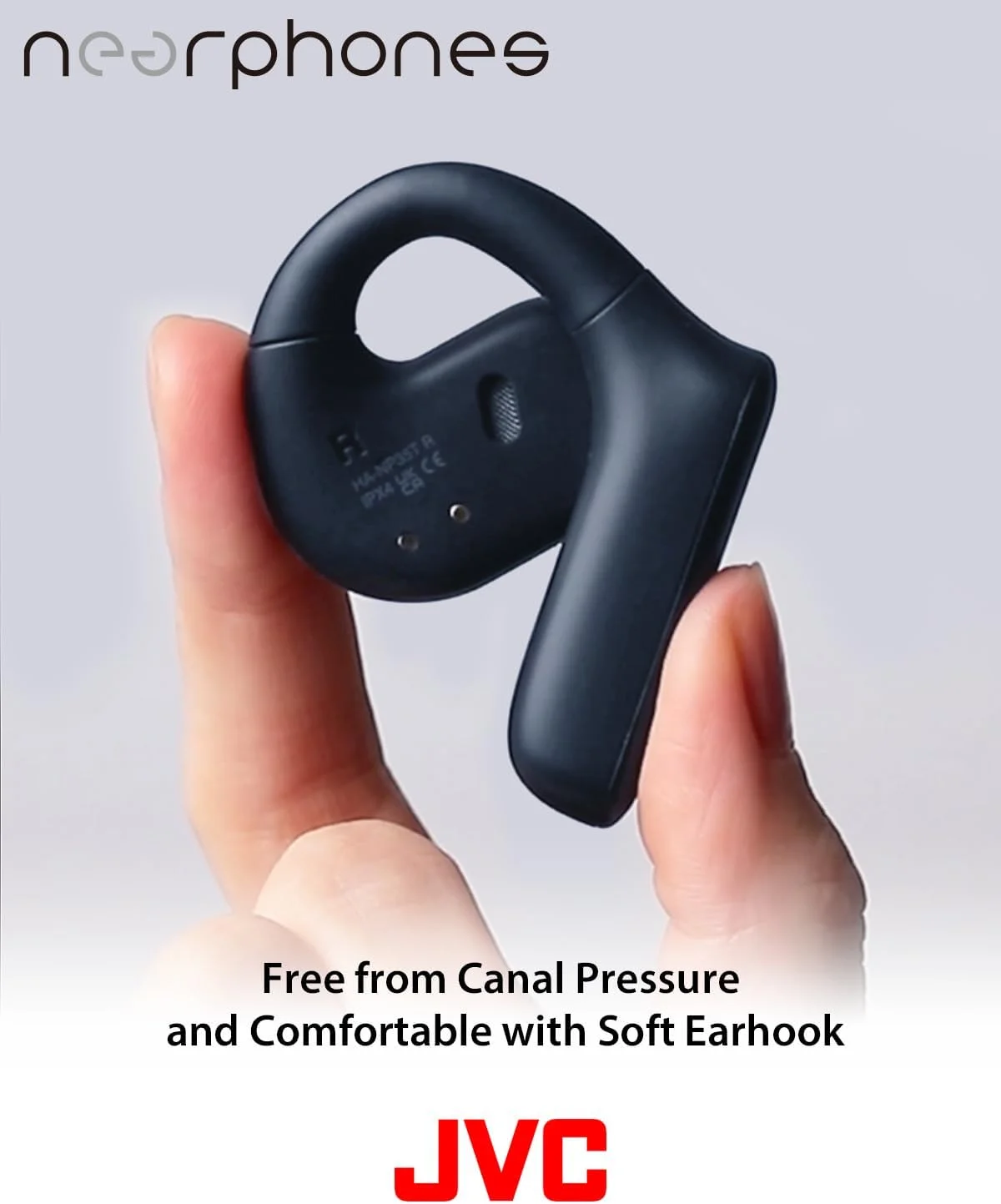 Open Box JVC Nearphones Open Ear True Wireless Headphones - BLUE