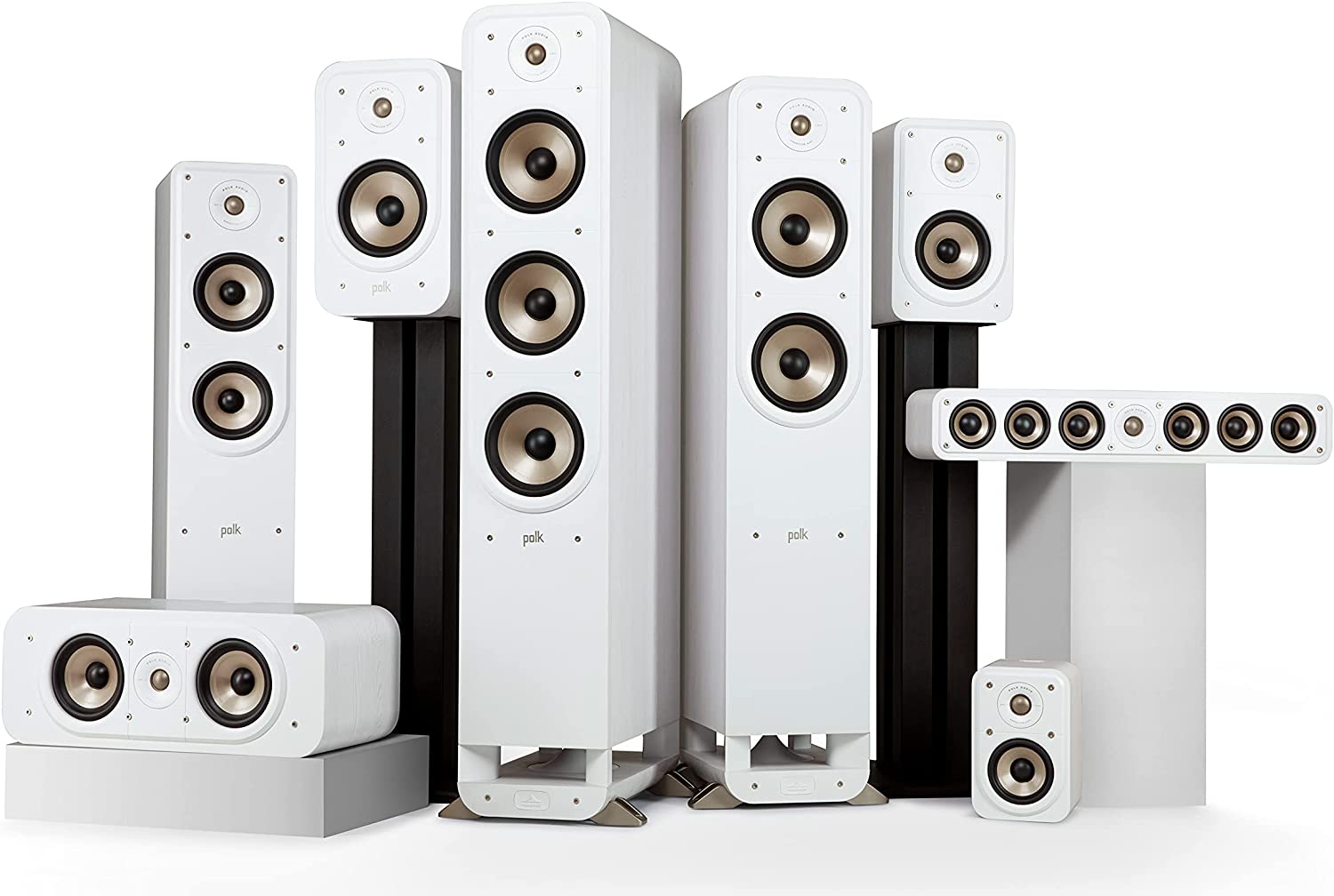 Polk Signature Elite ES10 - Hi-Fi Home Theater Satellite Surround Speakers (White)