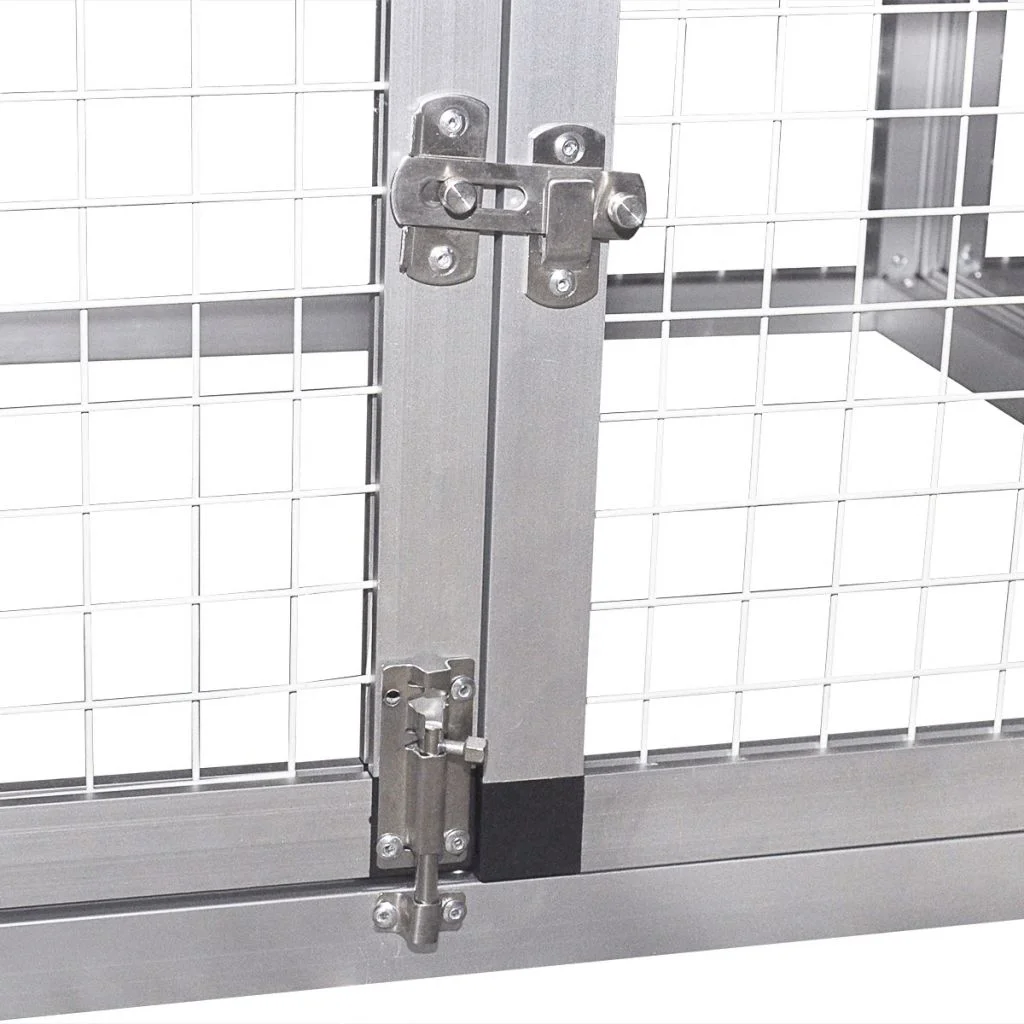 Carevas Chicken Coop with Runs and Nest Box Aluminum