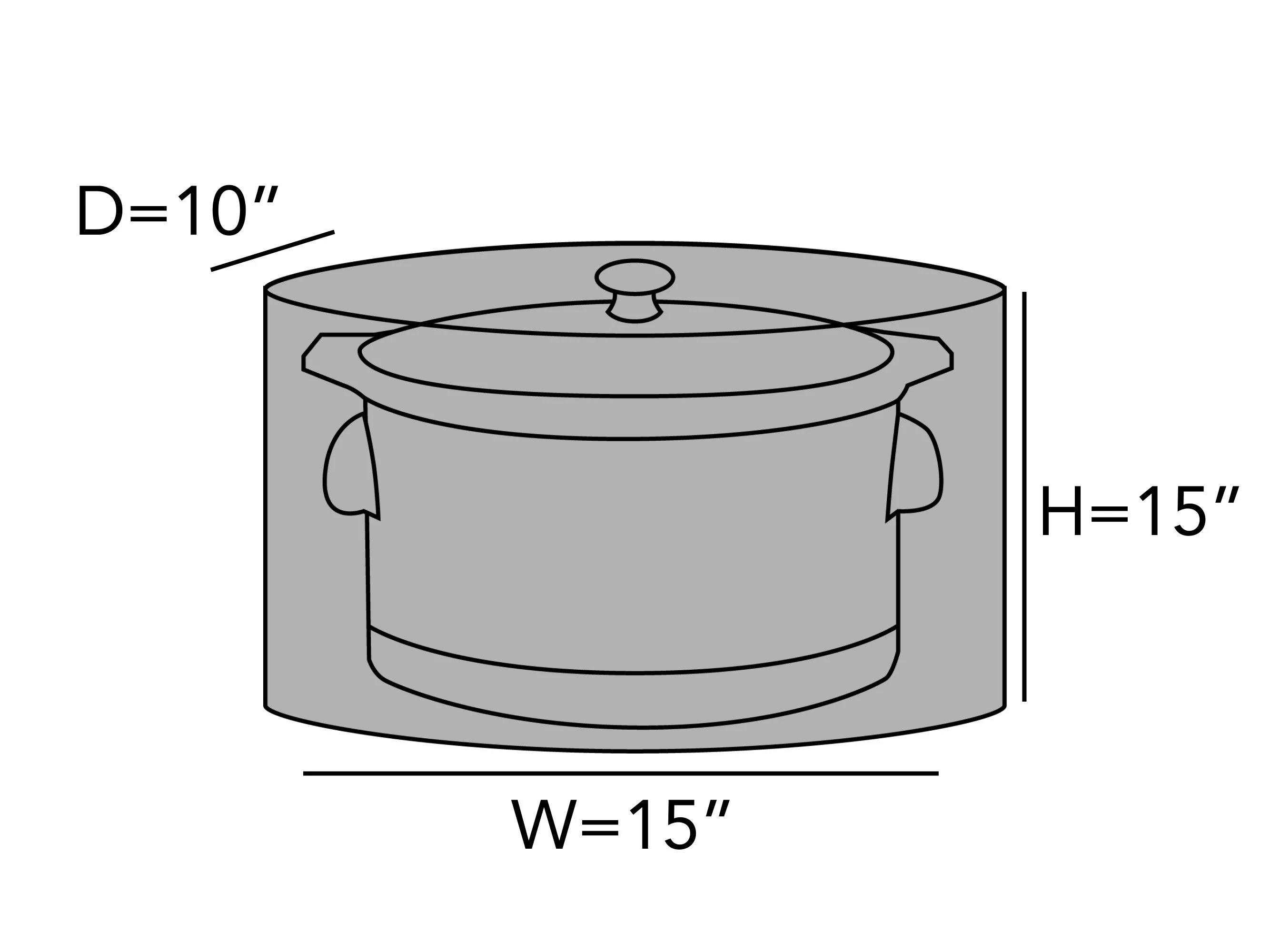 Covermates Keepsakes – Slow Cooker Cover – Dust Protection - Stain Resistant - Washable – Appliance Cover-Red