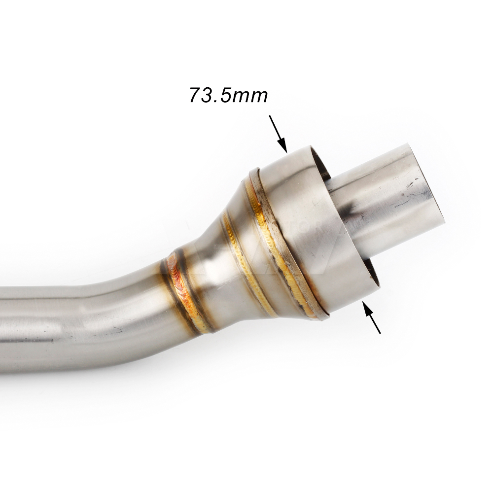 XLYWKJ Fit For HUSQVARNA VITPILEN 401 / SVARTPILEN 401   2020-2021  Motorcycle Mid Link Pipe Muffler Exhaust Pipe Middle Link Pipe Full System