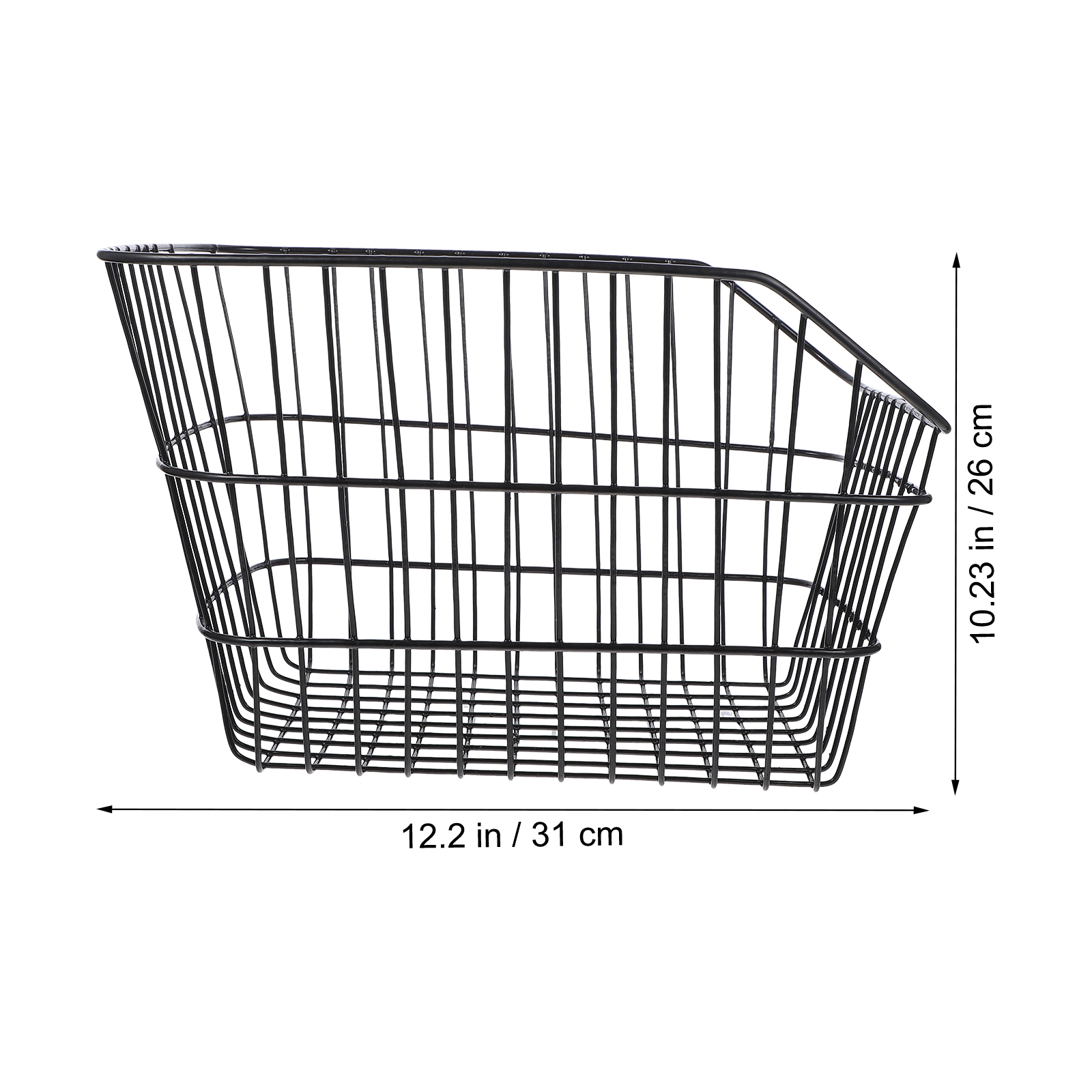 NUOLUX 1Pc Universal Mountain Bike Basket Student Bag Kids Cycling Accessory for Bike (Black)