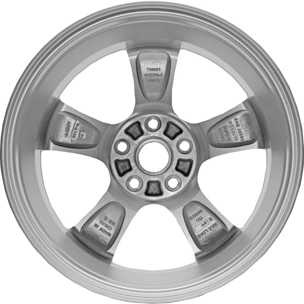 New Aluminum Wheel Rim 17 inch Fits 2004-2006 Mazda 3 17x6.5 5 on 114.3 - 4.5 inches 5 Spoke