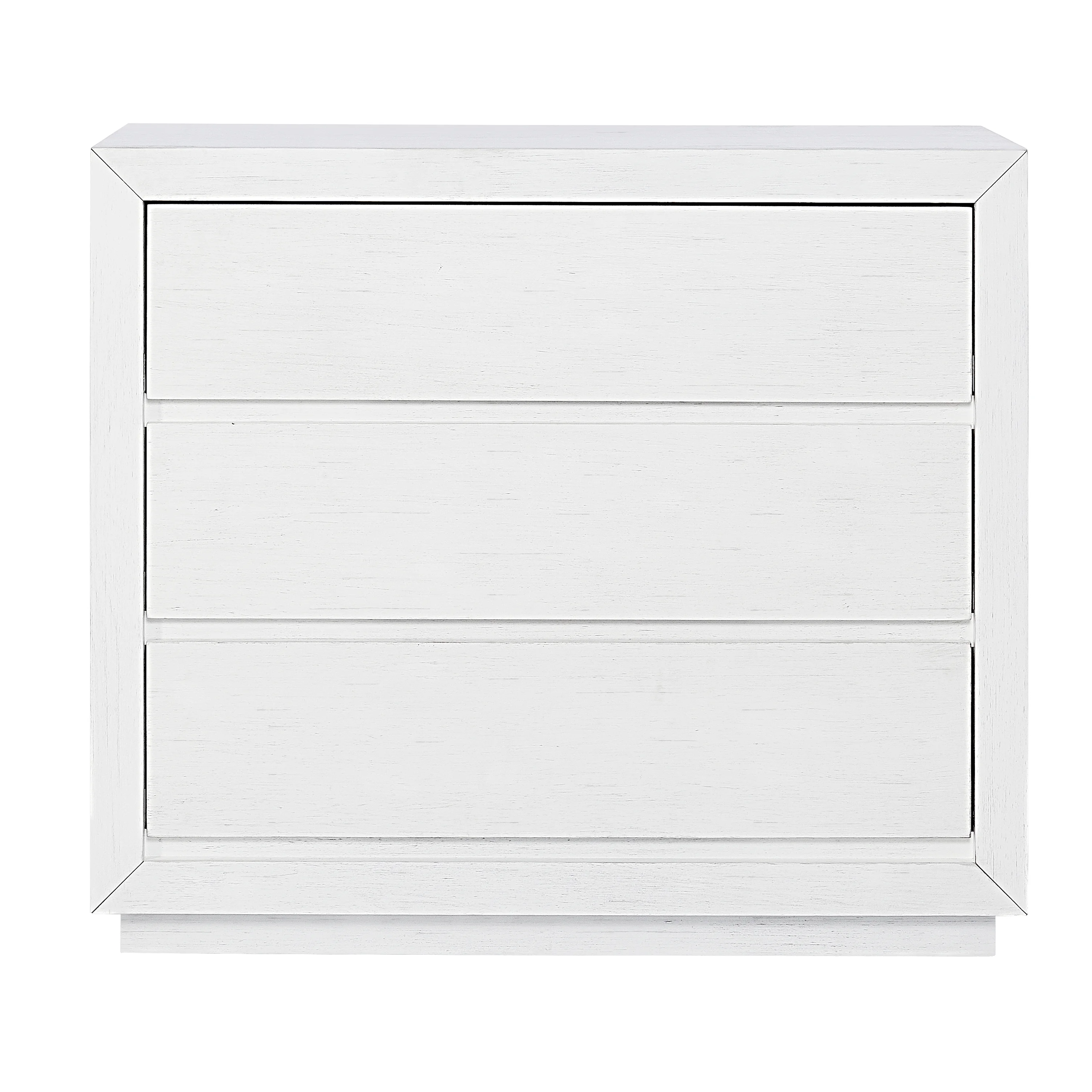 evolur Maddox 3 Drawer Chest, Weathered White