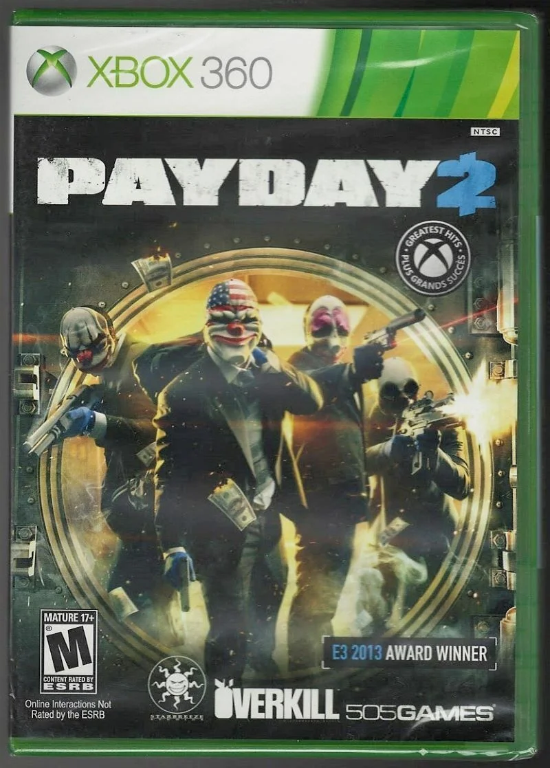 Payday 2 Xbox 360 (Brand New Factory Sealed US Version) Xbox 360, Xbox 360
