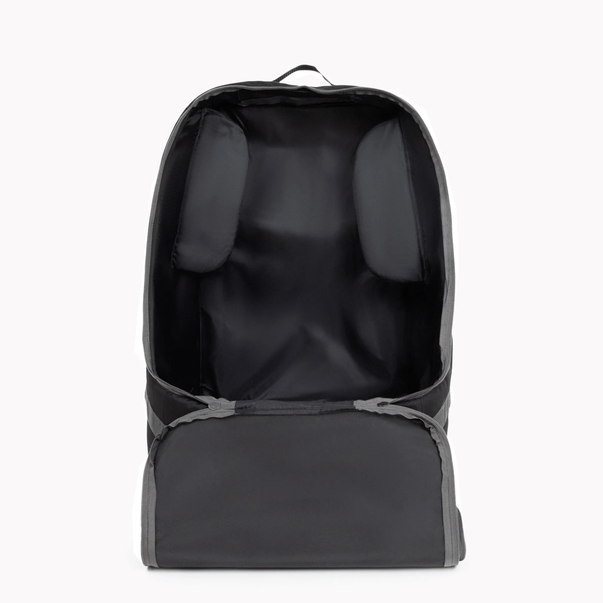 J.L. Childress Ultimate Padded Backpack Car Seat Travel Bag and Carrier, Black/Grey