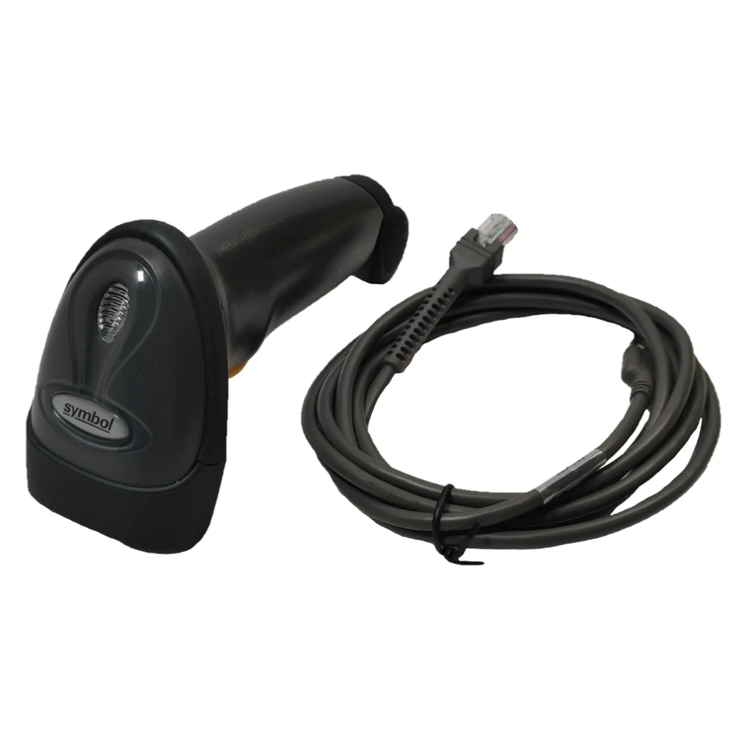 Motorola Symbol LS2208 -Black- P/N: LS2208-SR20007R with NEW Cable