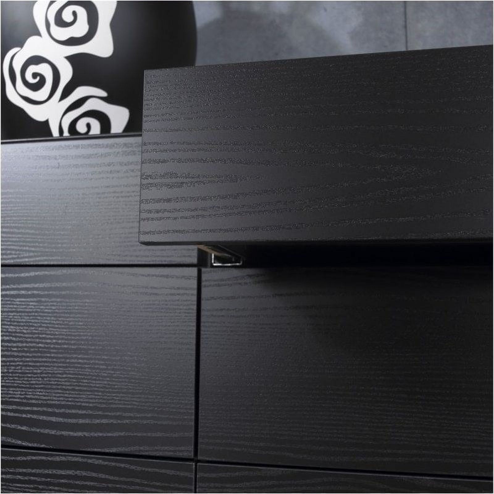 Cooper 6 Drawer Double Dresser in Black Woodgrain