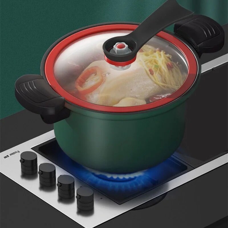 NEW 2024 Non-stick Pressure Cooker For Household Cooking Cast Iron Explosion-Proof  Pressure Cooker Induction Cookers Gas Cookers