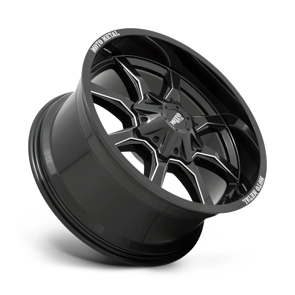 Moto Metal Cast Aluminum Rim MO970 20X10 5X5.0/5.5 G-BLK MILL SPK -18MM, MO970210353B18N