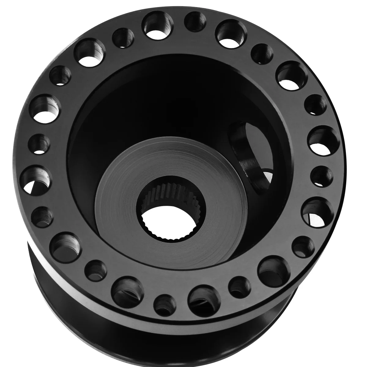 DNA Motoring HUB-ALU-N6-BK Aluminum Steering Wheel 6-Hole Hub Adaptor Kit (Black) - 200ZX / 240SX / 300ZX / Sentra / Maxima Fits select: 1993-2011 NISSAN ALTIMA, 1989-1998 NISSAN MAXIMA