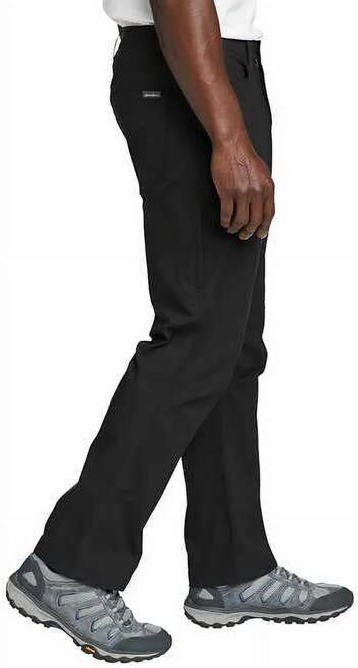 Eddie Bauer Men's Water-Repellent UPF 50+ Stretch Tech Pant (Black,34x32)