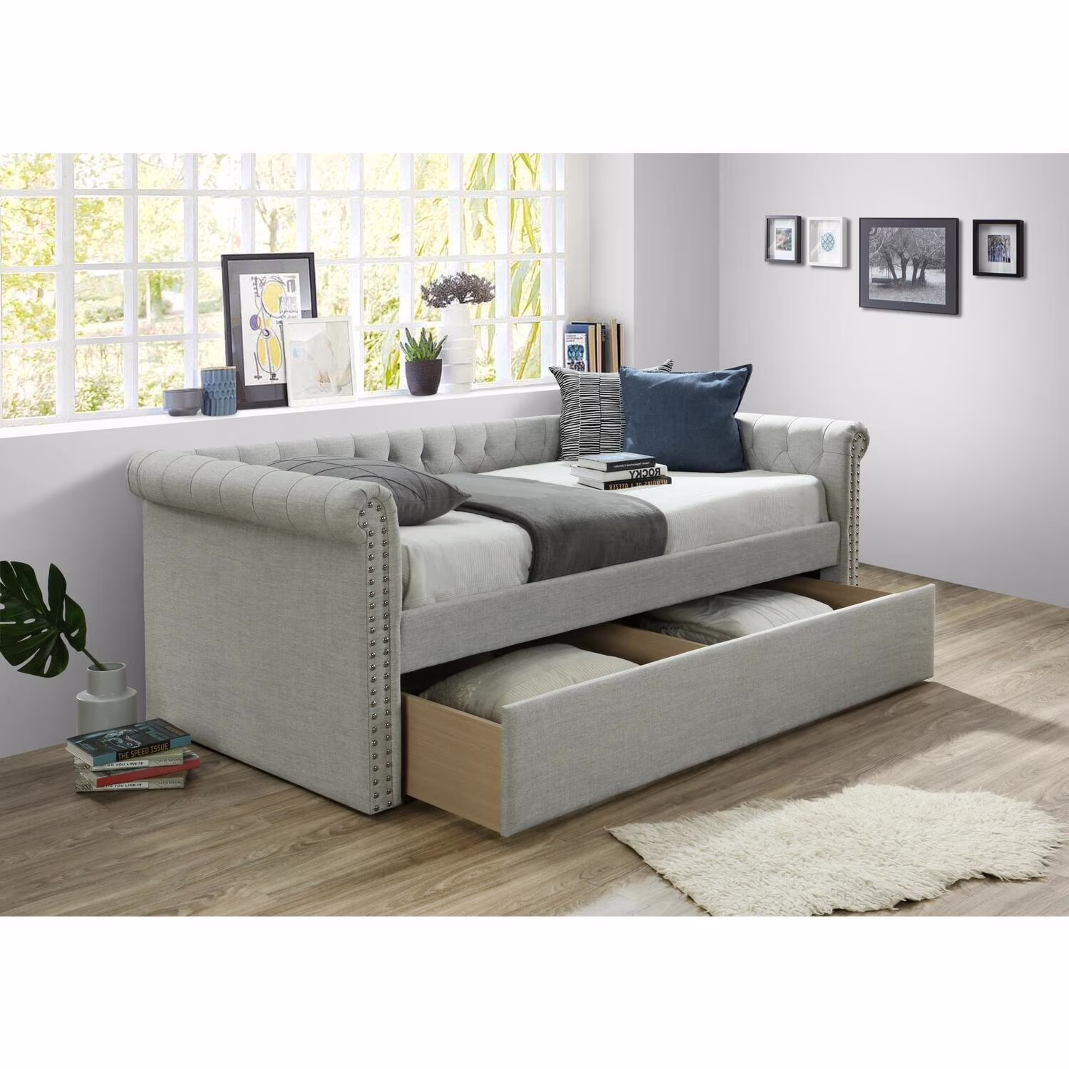 Myco Furniture Zayden Daybed, Gray