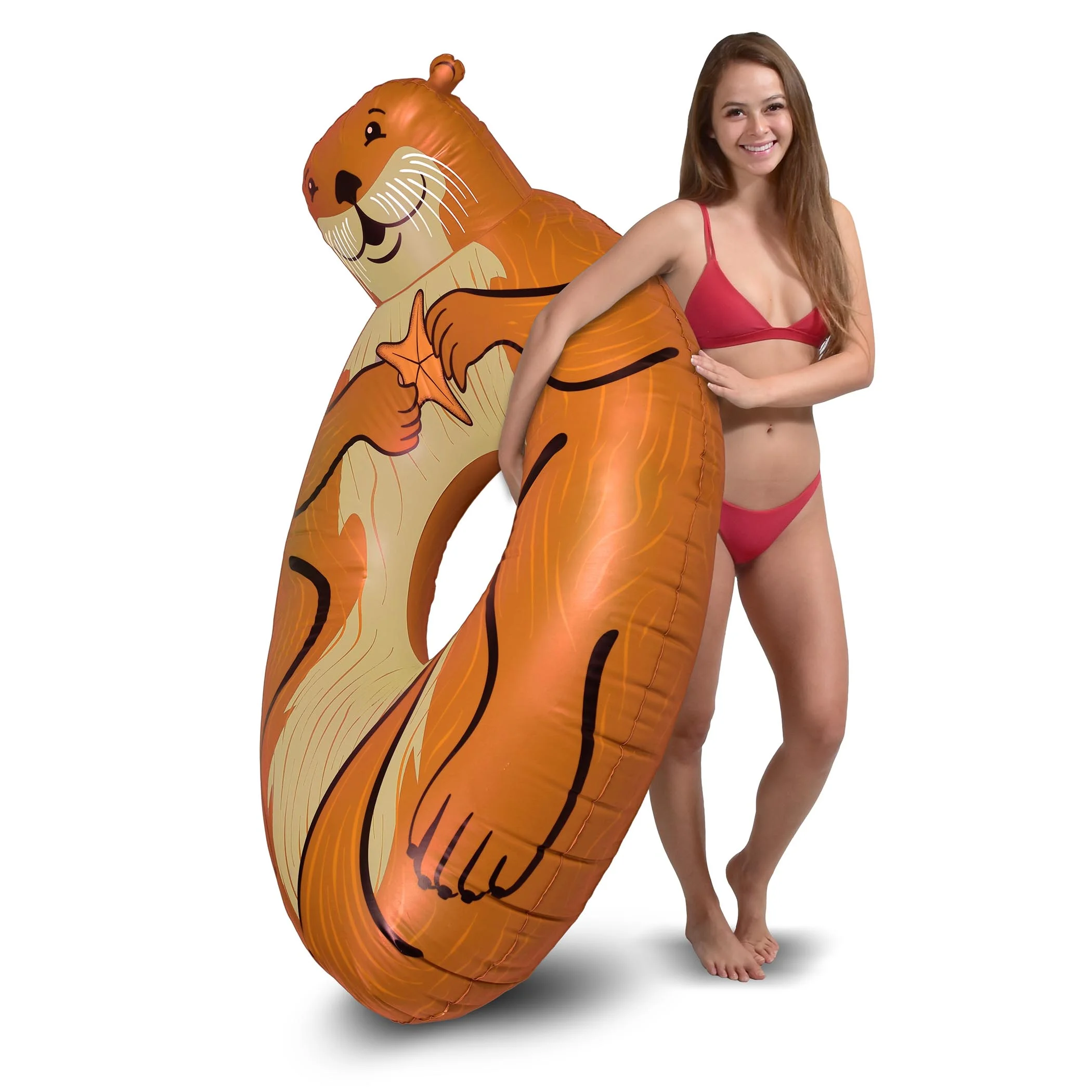 GoFloats Sea Otter Party Tube Inflatable Raft | Pool Float for Adults and Kids