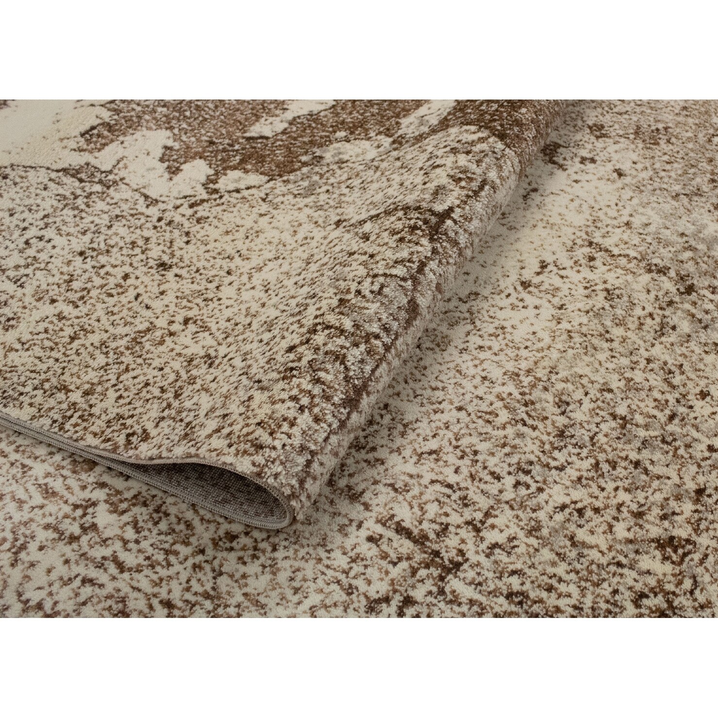 Porch & Den  Somes Abstract Area Rug Brown/Ivory 7'10