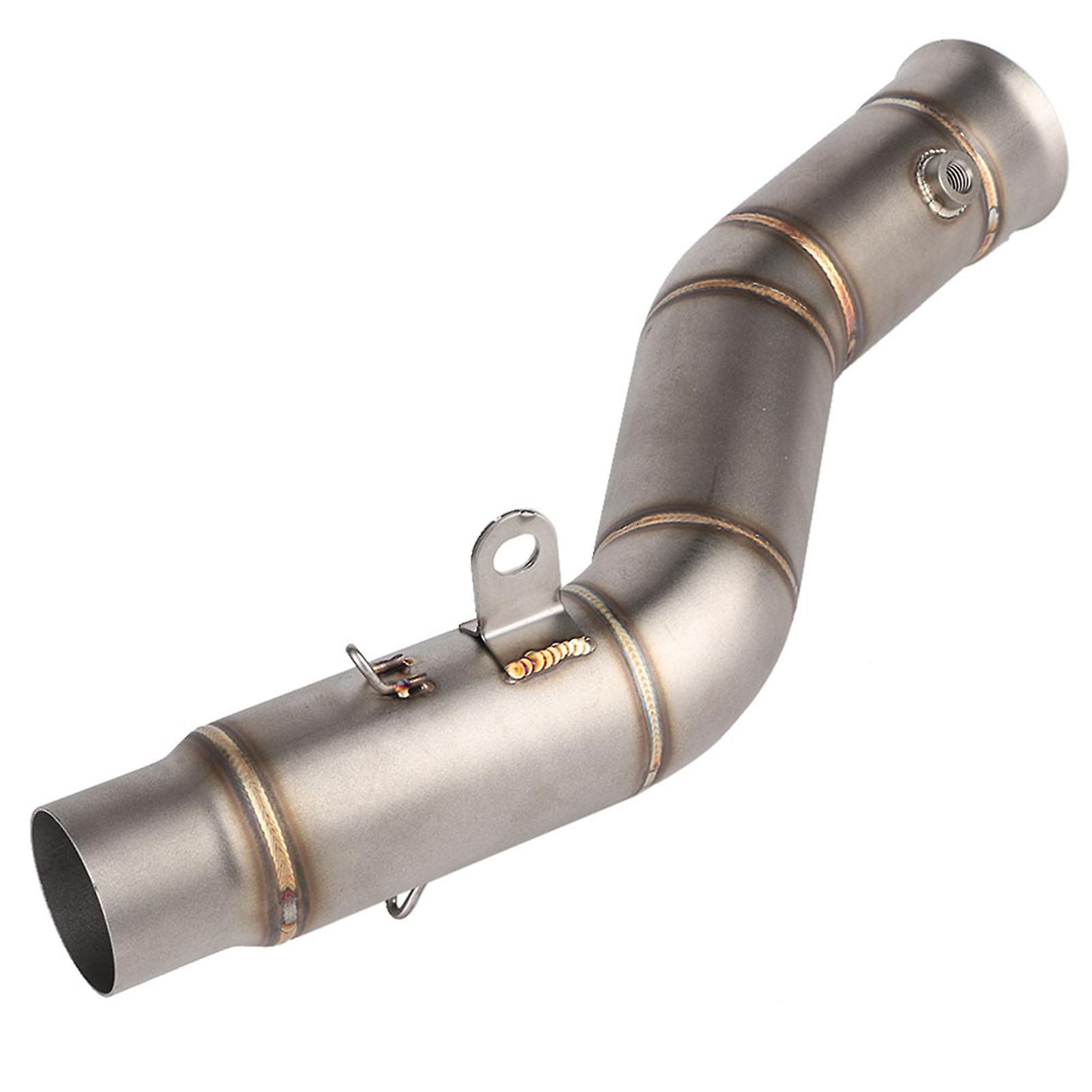 Motorcycle Exhaust Vent Middle Link Pipe Modified Side Exhaust For Yamaha R1 2009--2014