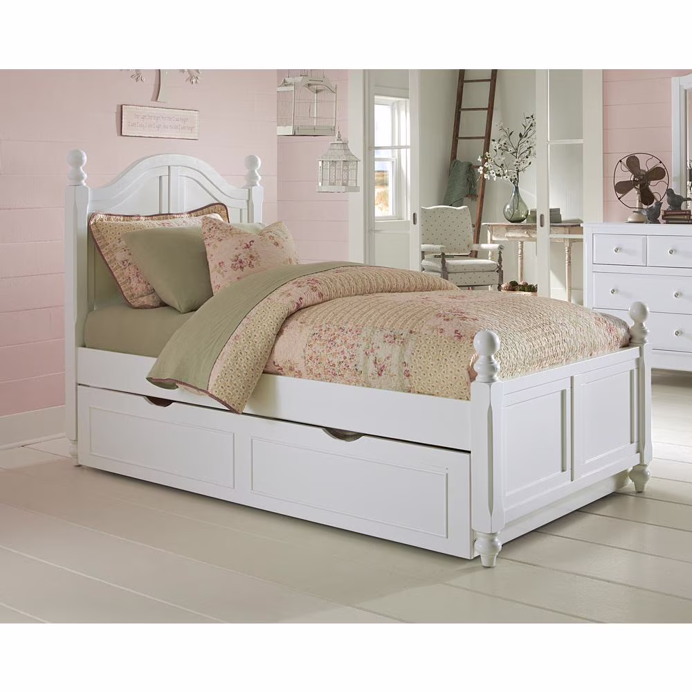 NE Kids Lake House Payton Twin Arch Bed in White