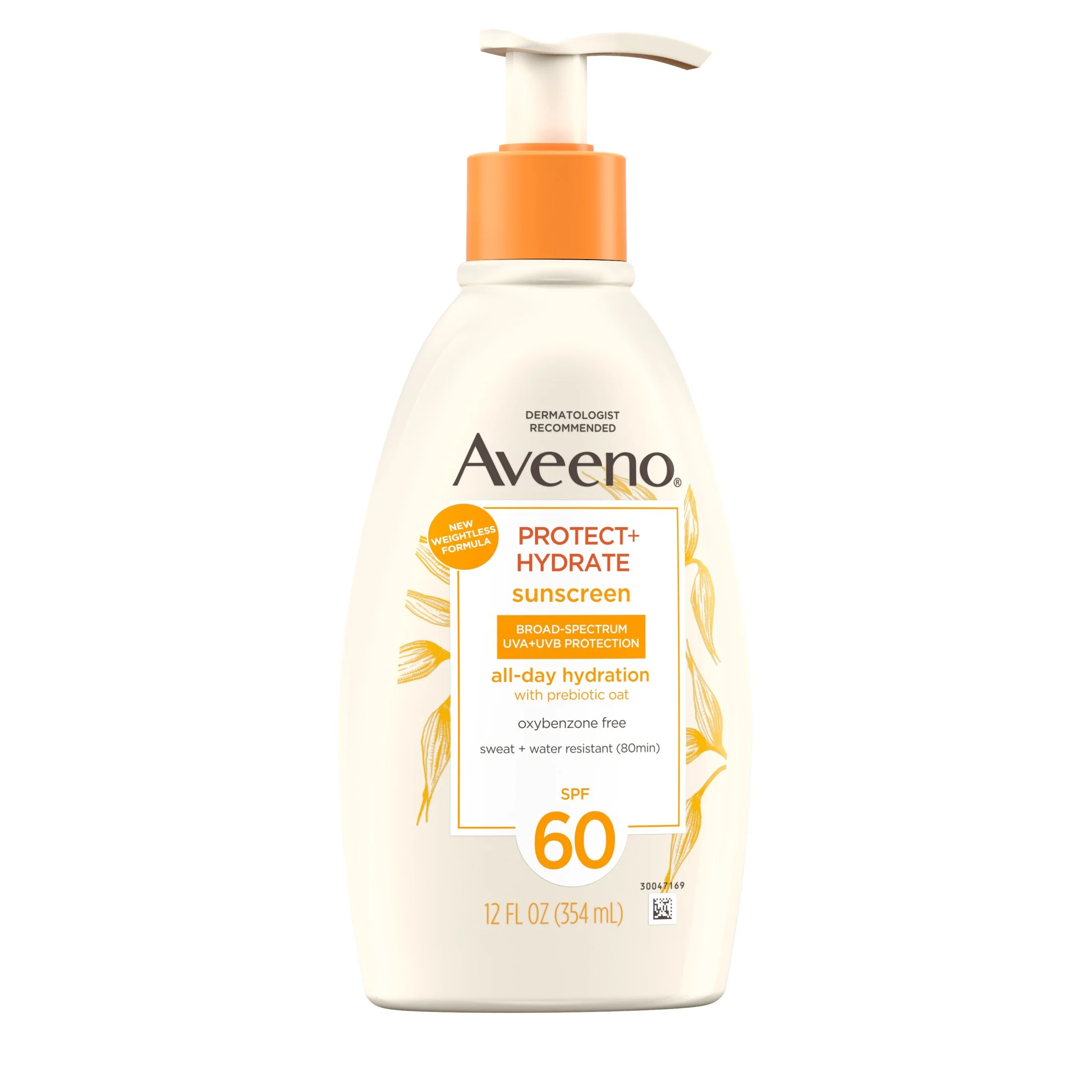 Aveeno Protect + Hydrate Body Sunscreen Lotion, SPF 60, 12.0 fl. oz