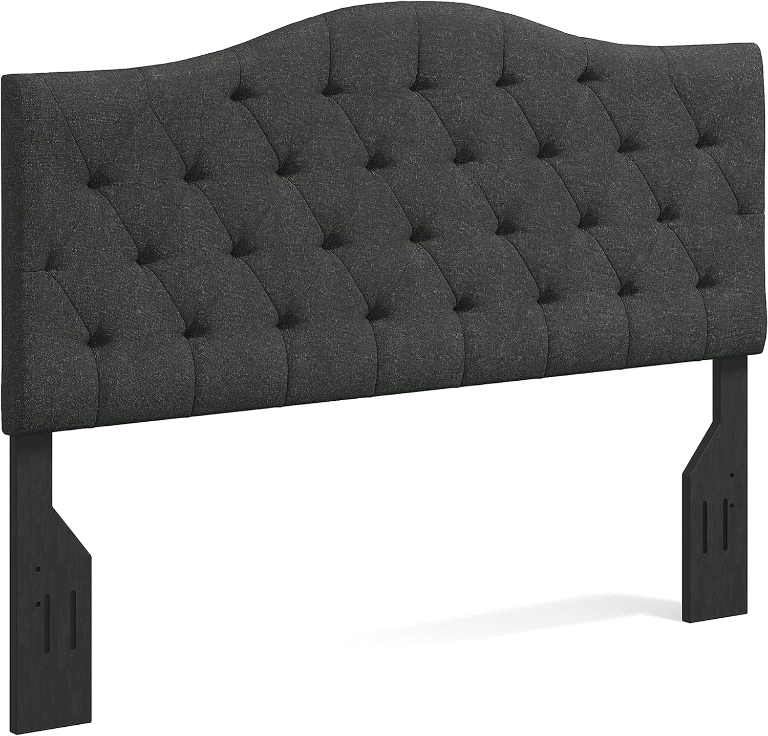 OROS Tufted Upholstered Headboard, Gray, Full/Queen