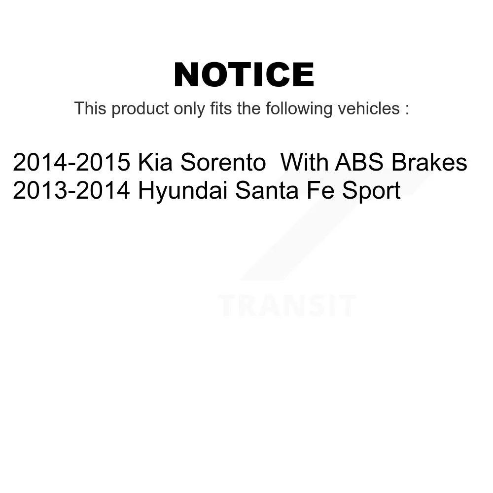 Transit Auto - Front Wheel Bearing And Tie Rod End Kit For Kia Sorento Hyundai Santa Fe Sport K7T-101111