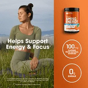 Optimum Nutrition, Essential Amino Energy + Electrolytes, Powder, Tangerine Wave, 30 Servings