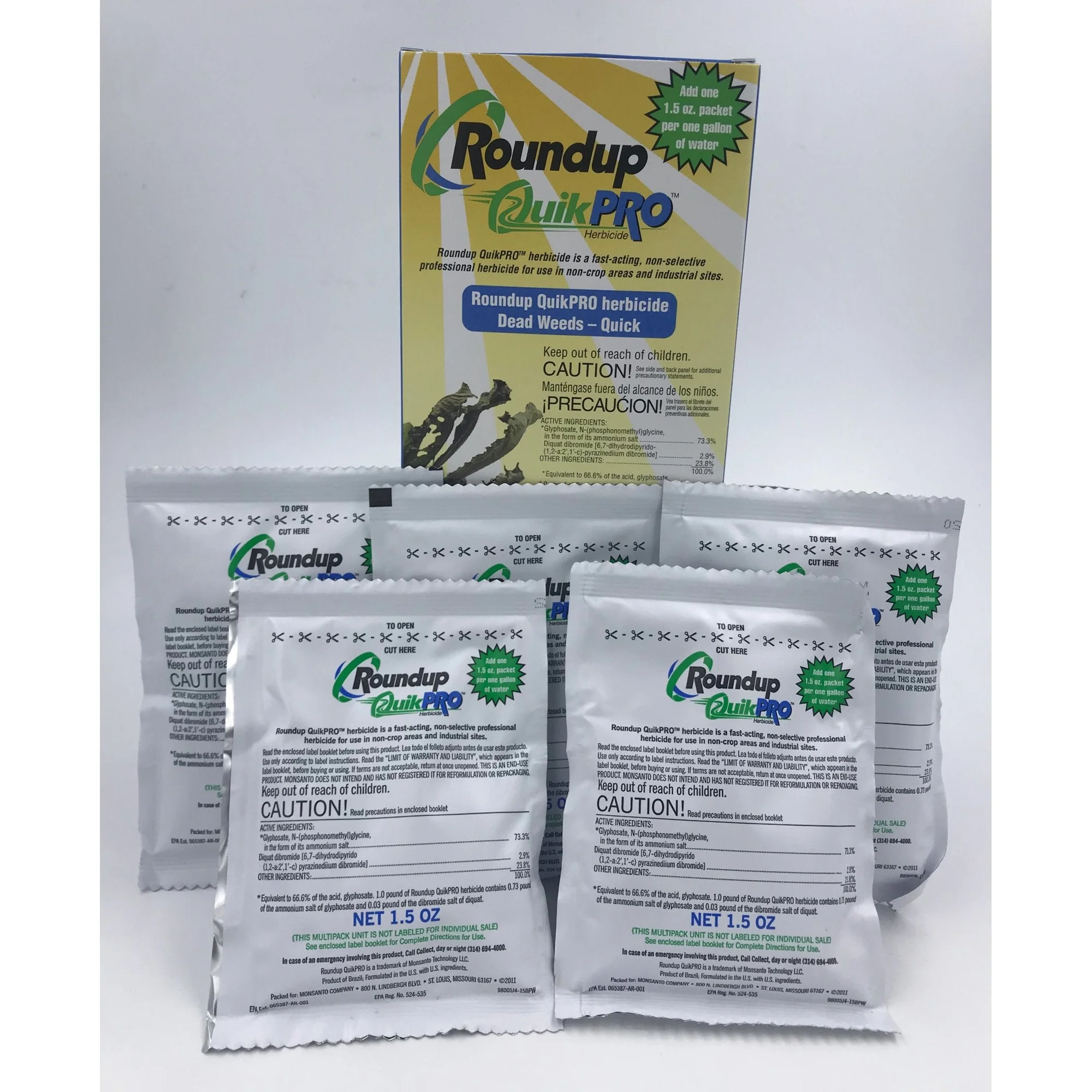 Southern Ag 63020 Roundup Quick Pro, 1.5 oz - 5 Per Box