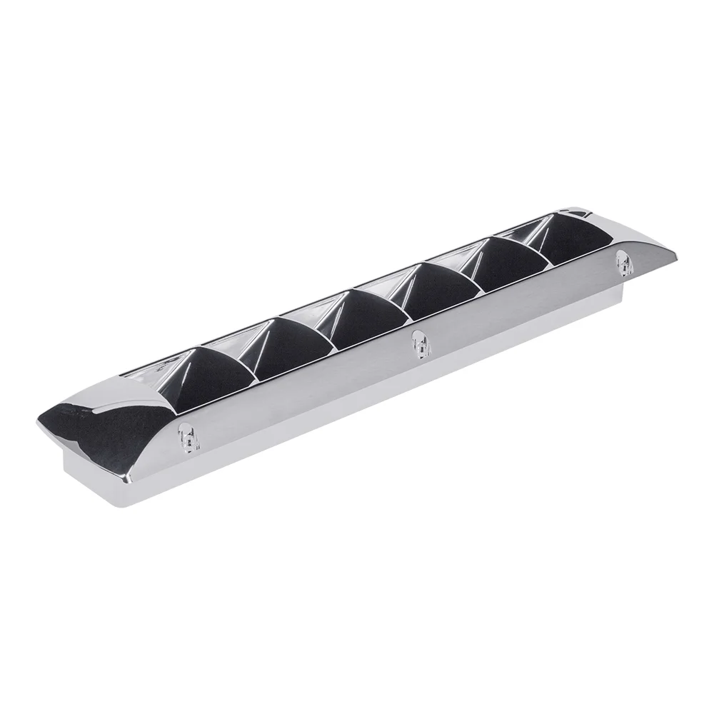 White Water 58829CH Marine Boat Plastic 7-Slotted Louvered Ventilator, Chrome