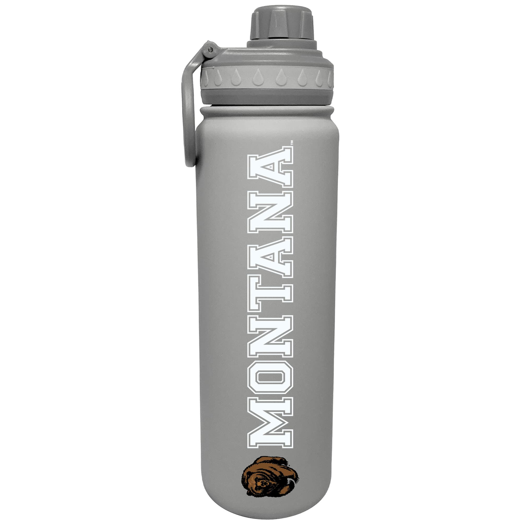 Gray Montana Grizzlies 24oz. Stainless Sport Bottle