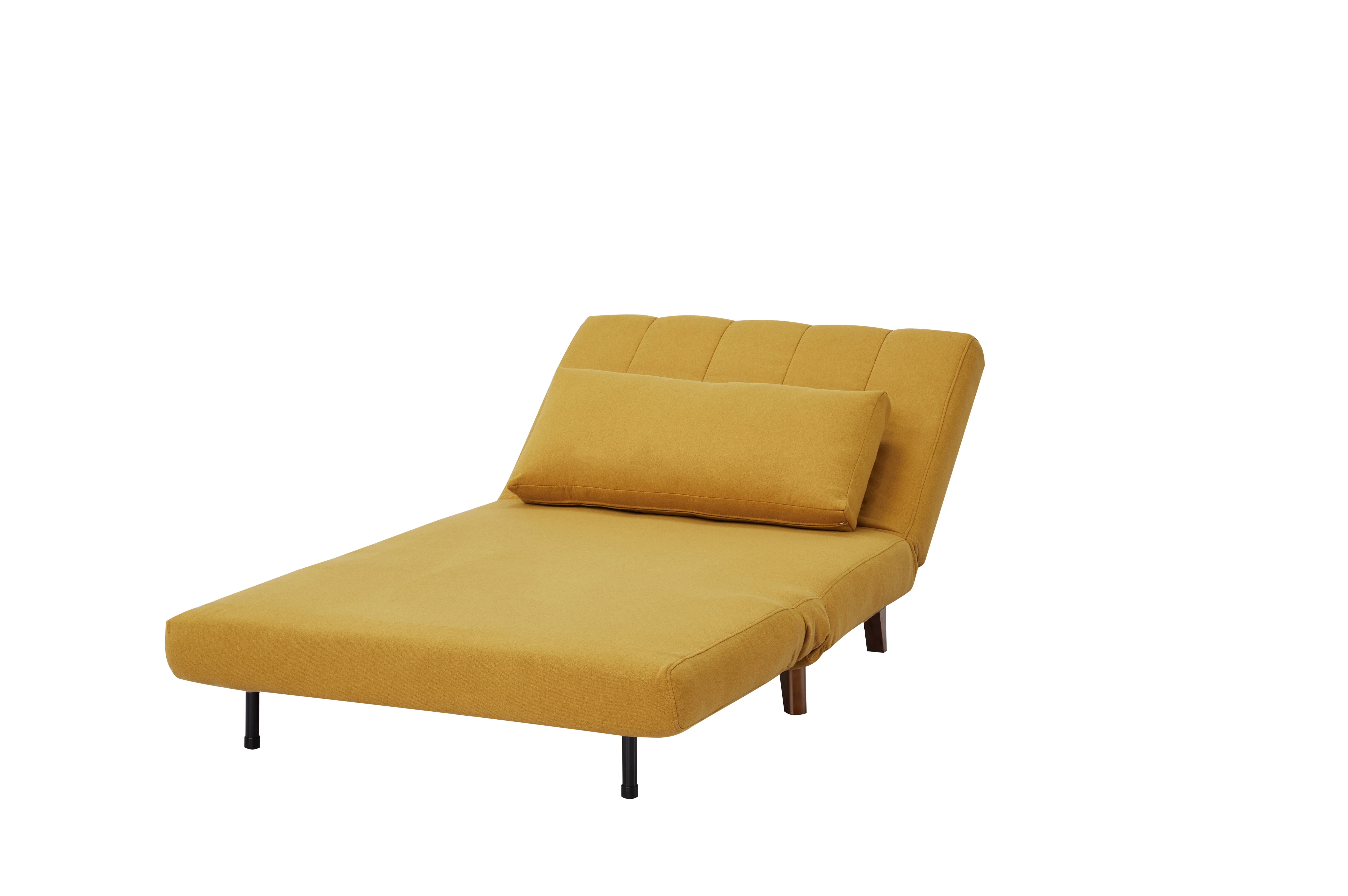 Artdeco Home Springfield Convertible Futon Chair Bed, Mustard
