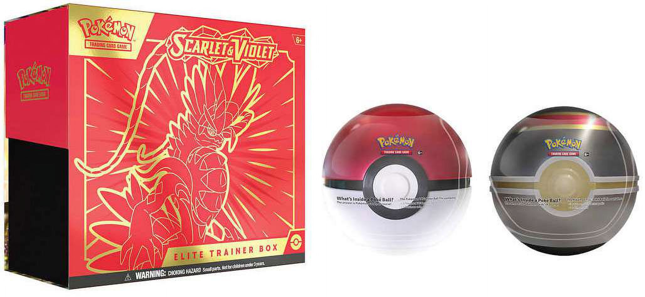 Pokemon Scarlet & Violet Koraidon Elite Trainer Box with 2 Poke Balls Set