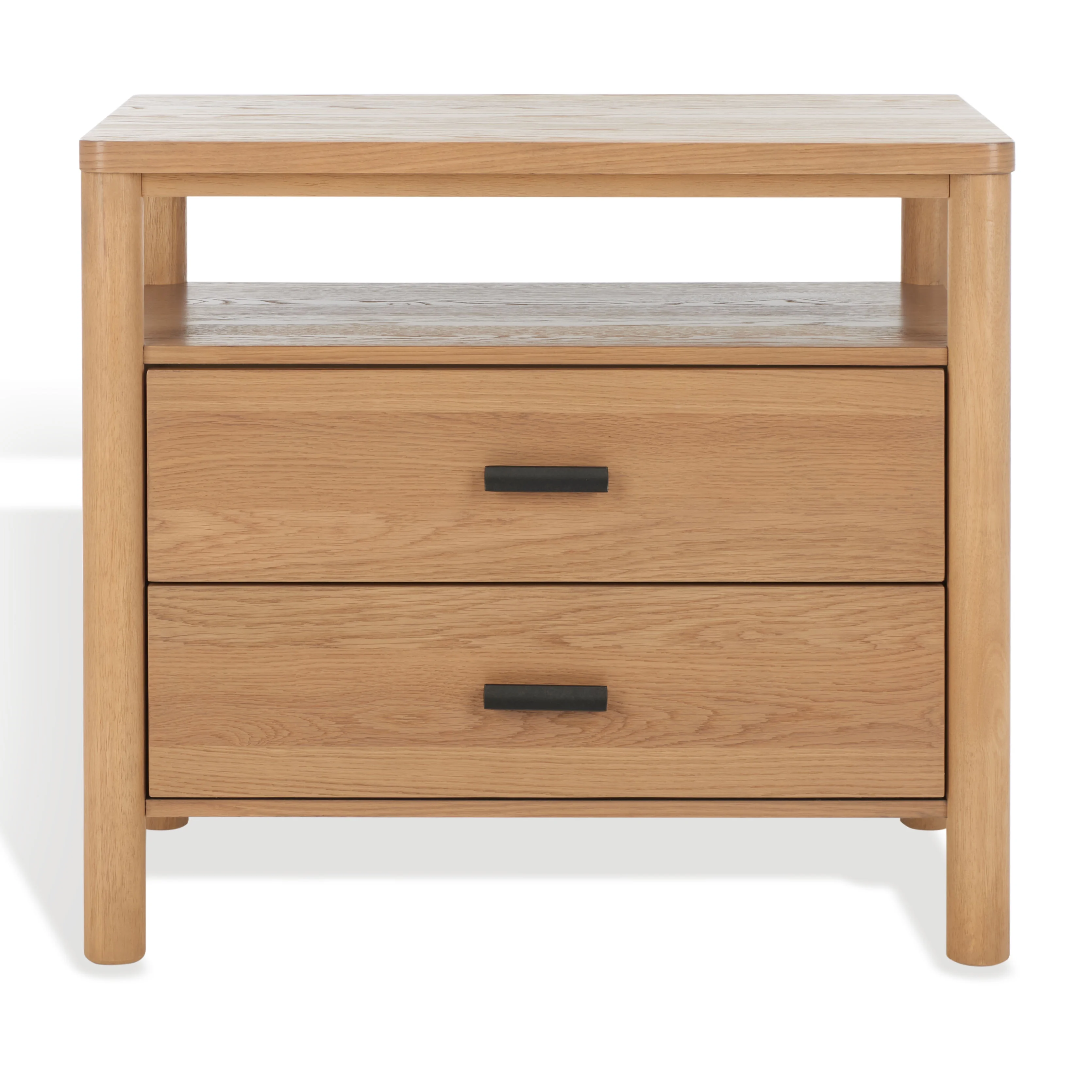 SAFAVIEH Couture Jaylessa Modern Nightstand with 2 Drawers, Natural