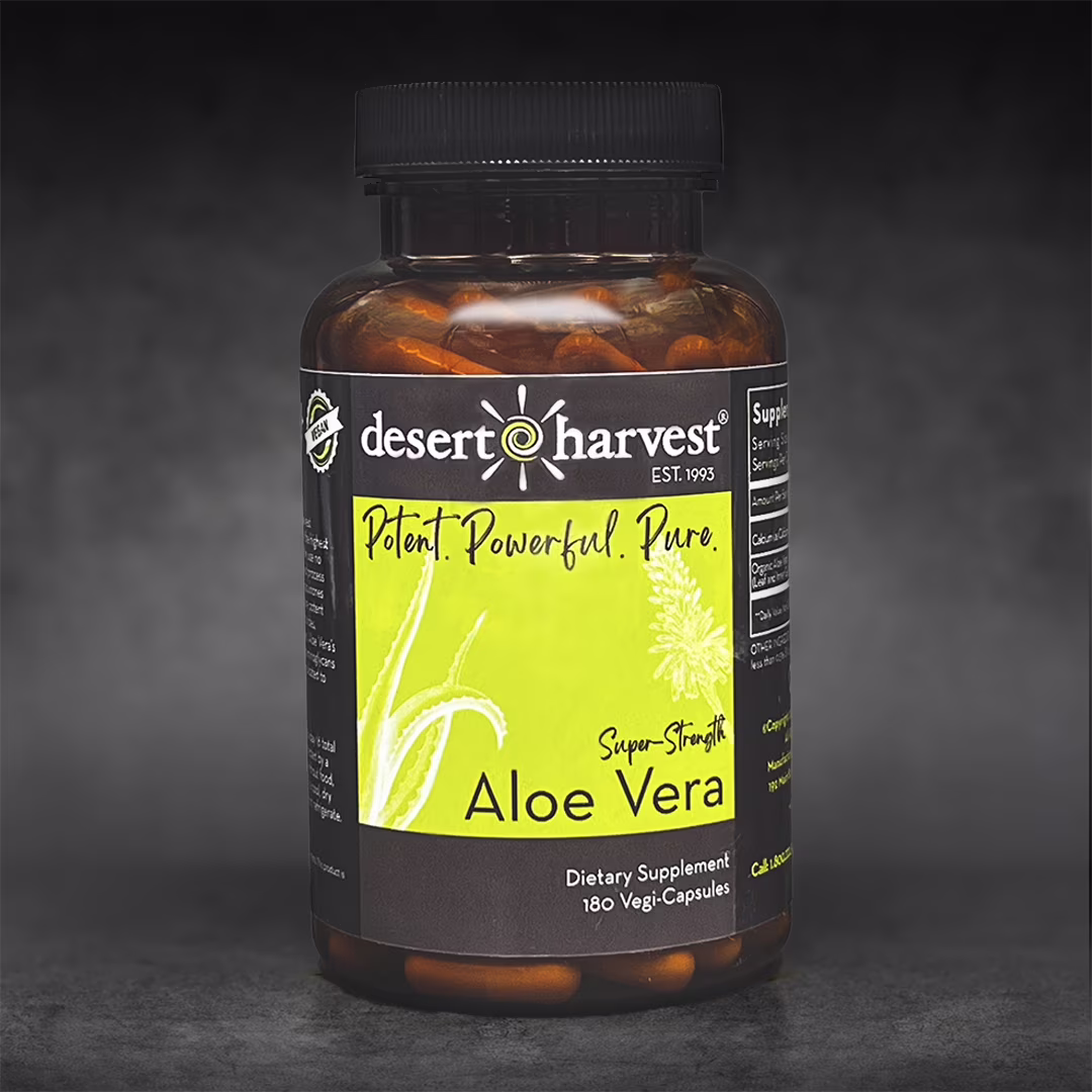 Desert Harvest Super-Strength Aloe Vera (180 Capsules)
