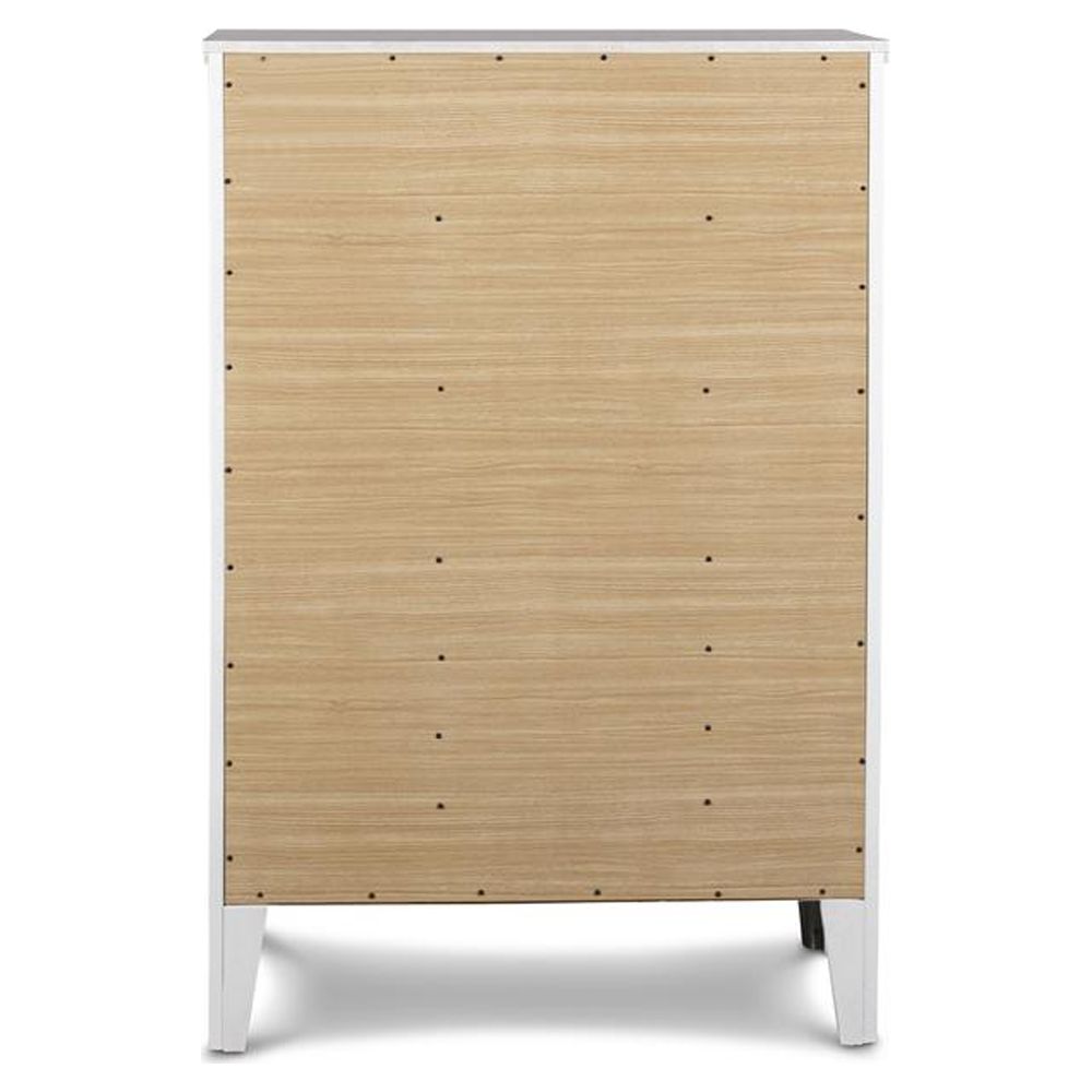 New Classic Furniture Andover Transitional Solid Wood Chest in White