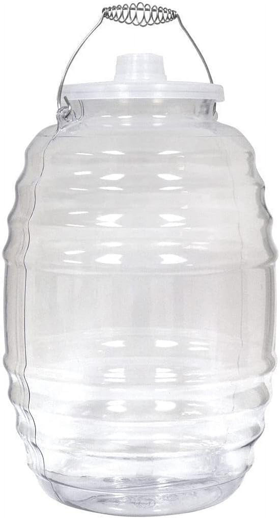 5 Gallon Jug with Lid-Water Juice Beverage Container-  20 L Clear-
