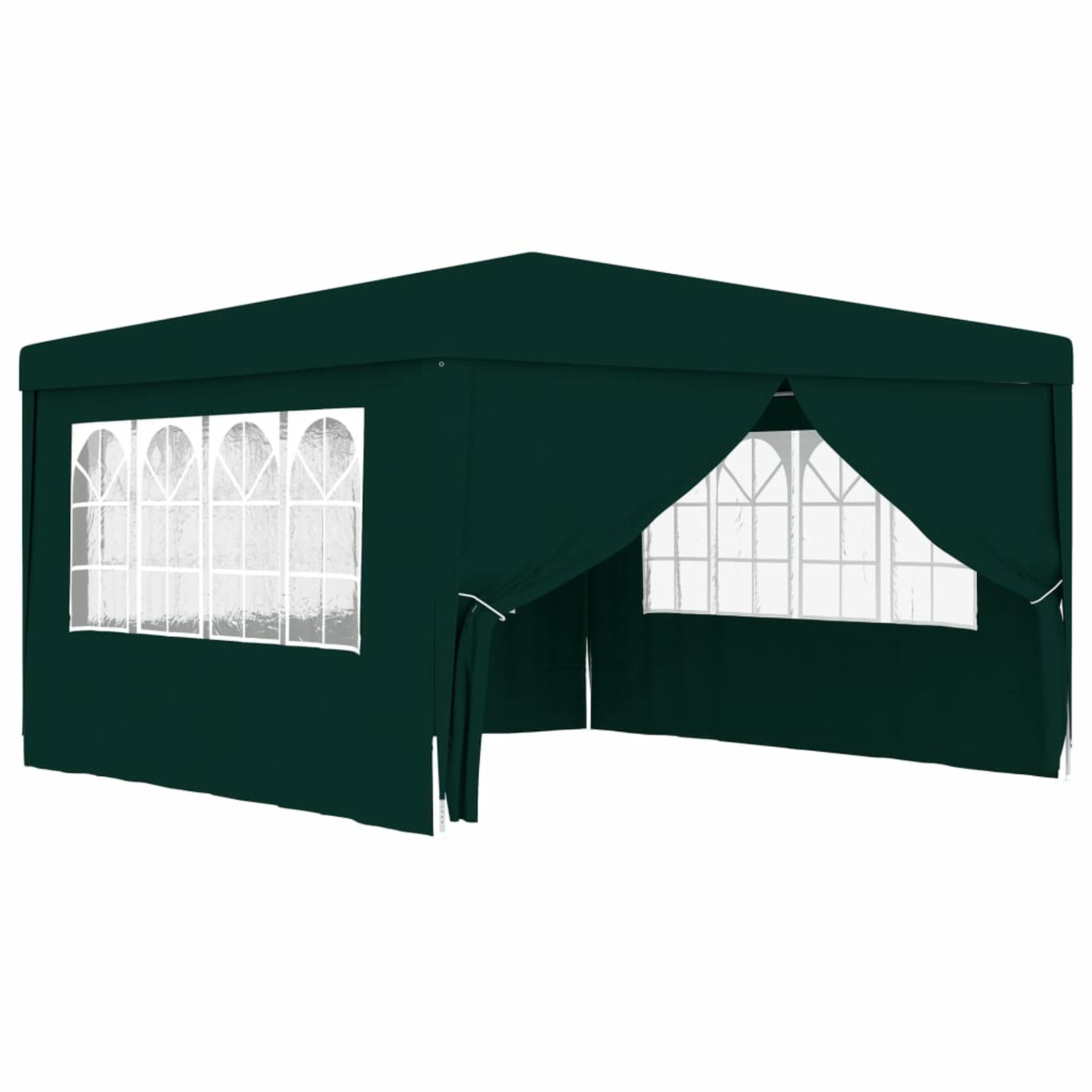 Walmeck Professional Party Tent with Side Walls 13.1'x13.1' Green 0.3 ozft²