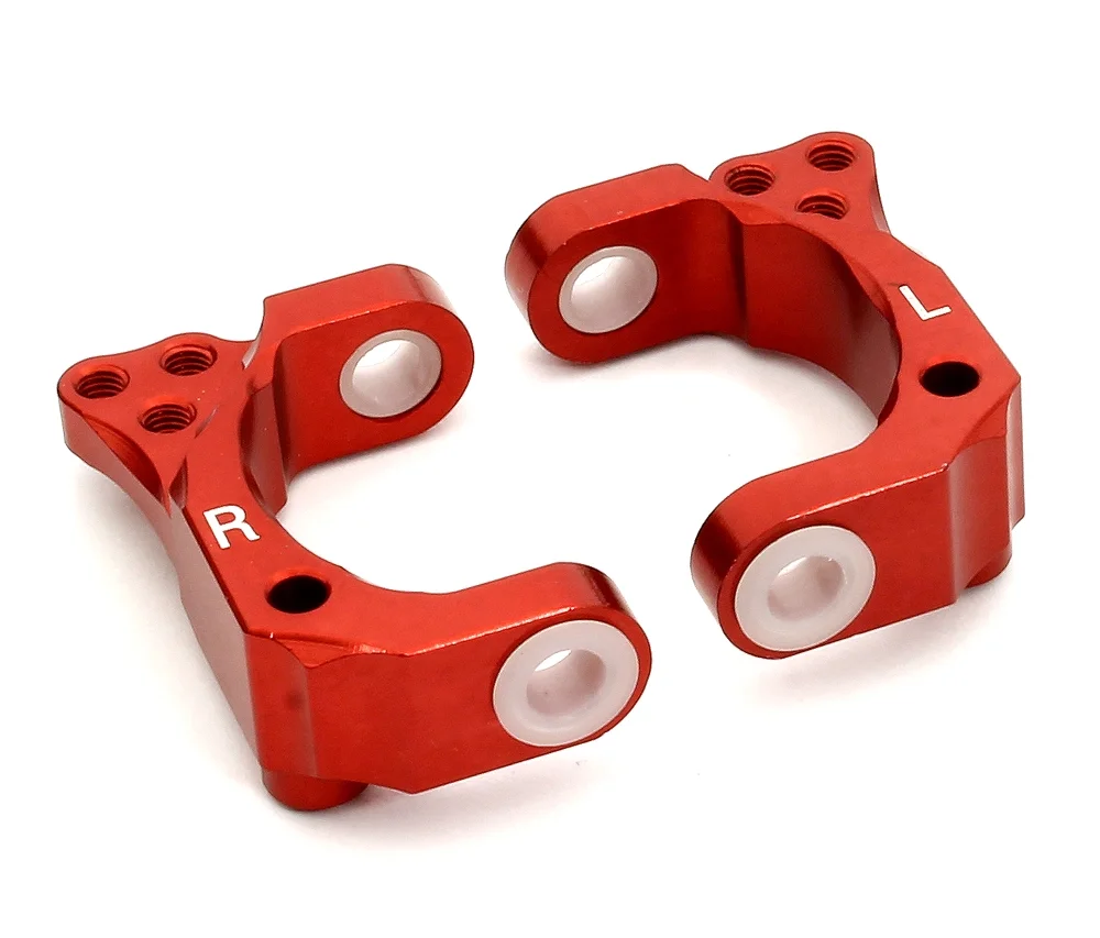 Integy RC Toy Model Hop-ups T6679RED Billet Machined Caster Blocks for HPI 1/10 Blitz Short Course Truck