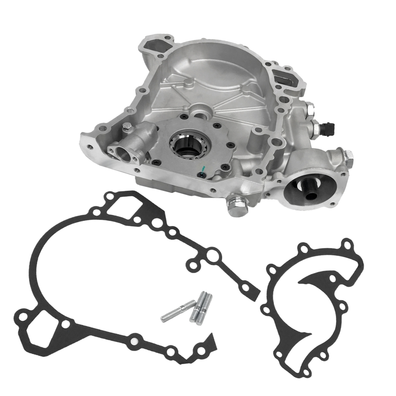 Engine Oil Pump Engine Front Cover & Gasket For 2002 2003 2004 Land Rover Discovery 4.6L ERR7280