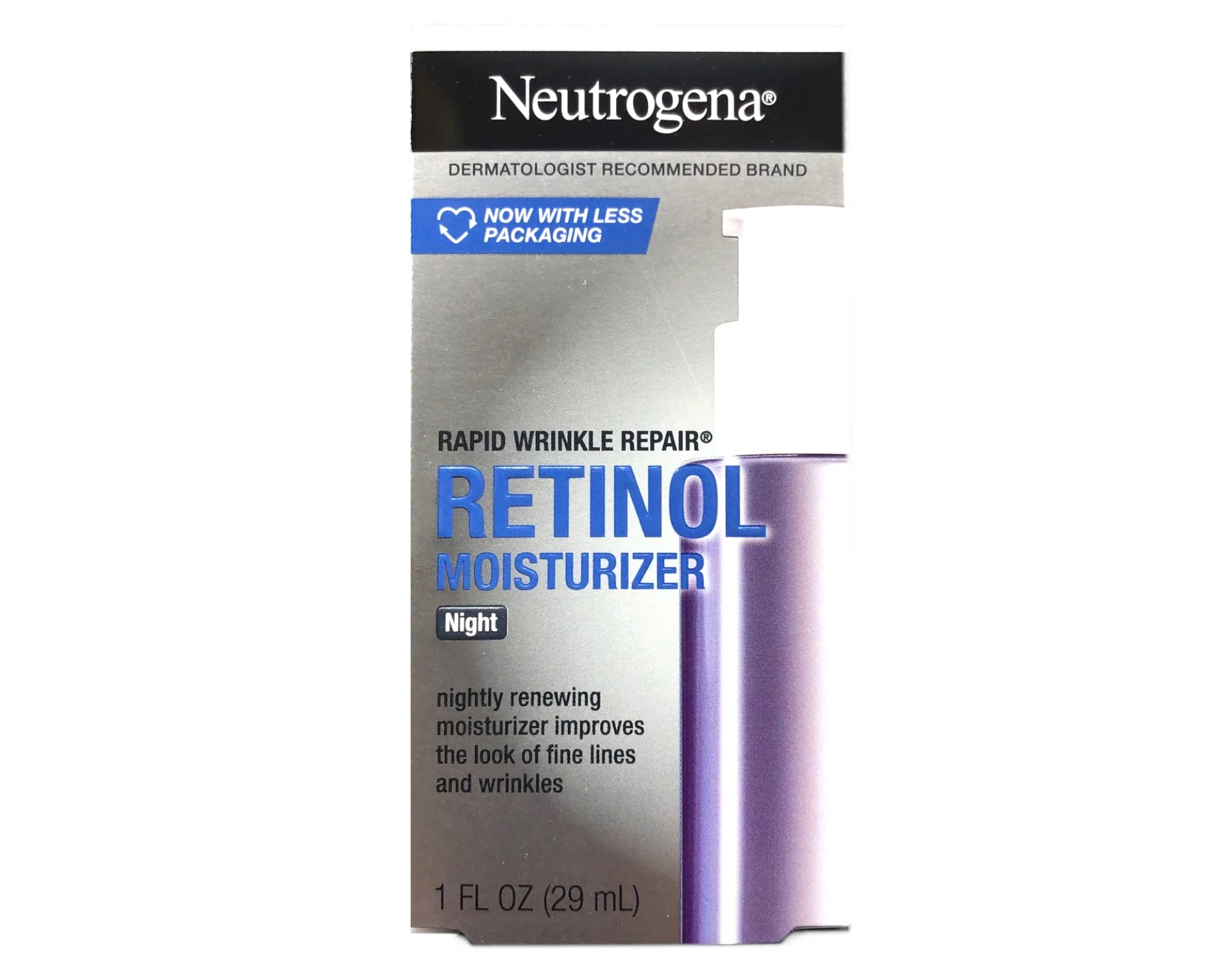 Neutrogena Rapid Wrinkle Repair Moisturizer Night 1 oz (Pack of 2)
