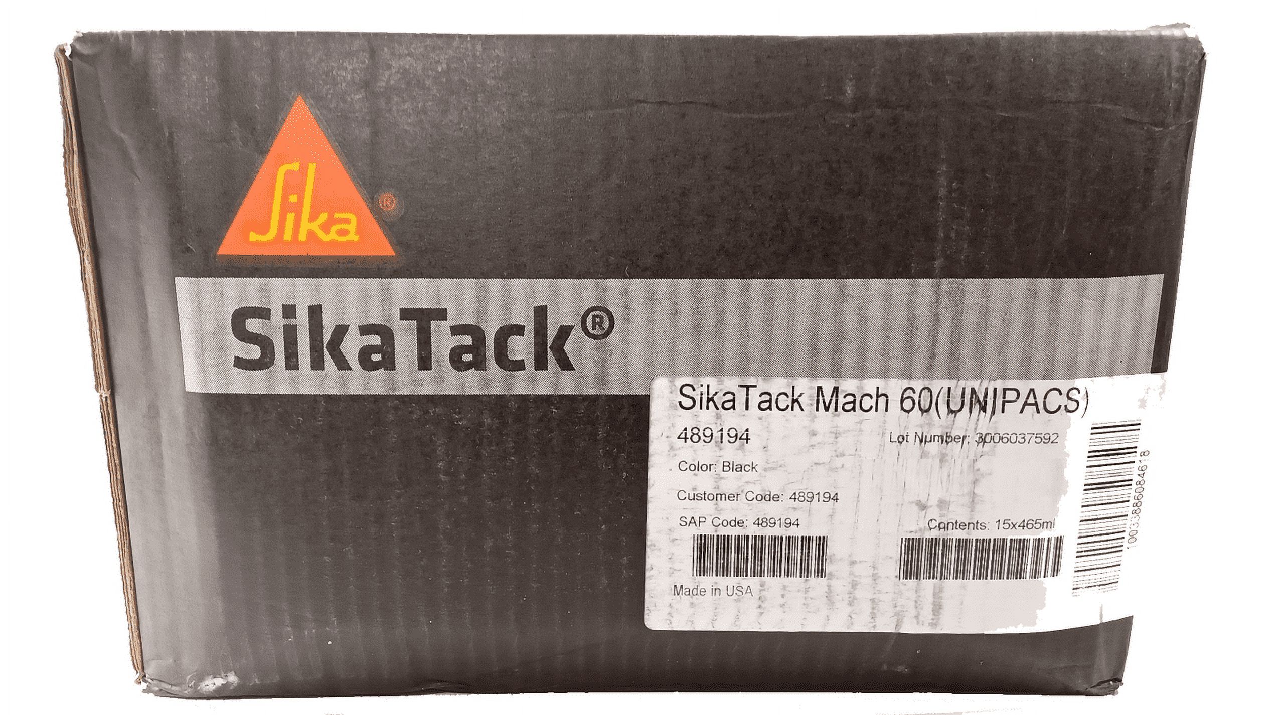 SikaTack Mach 60, 465ml Sausage Auto Glass Urethane, Adhesive Sealant Kit - Urethane & Primer