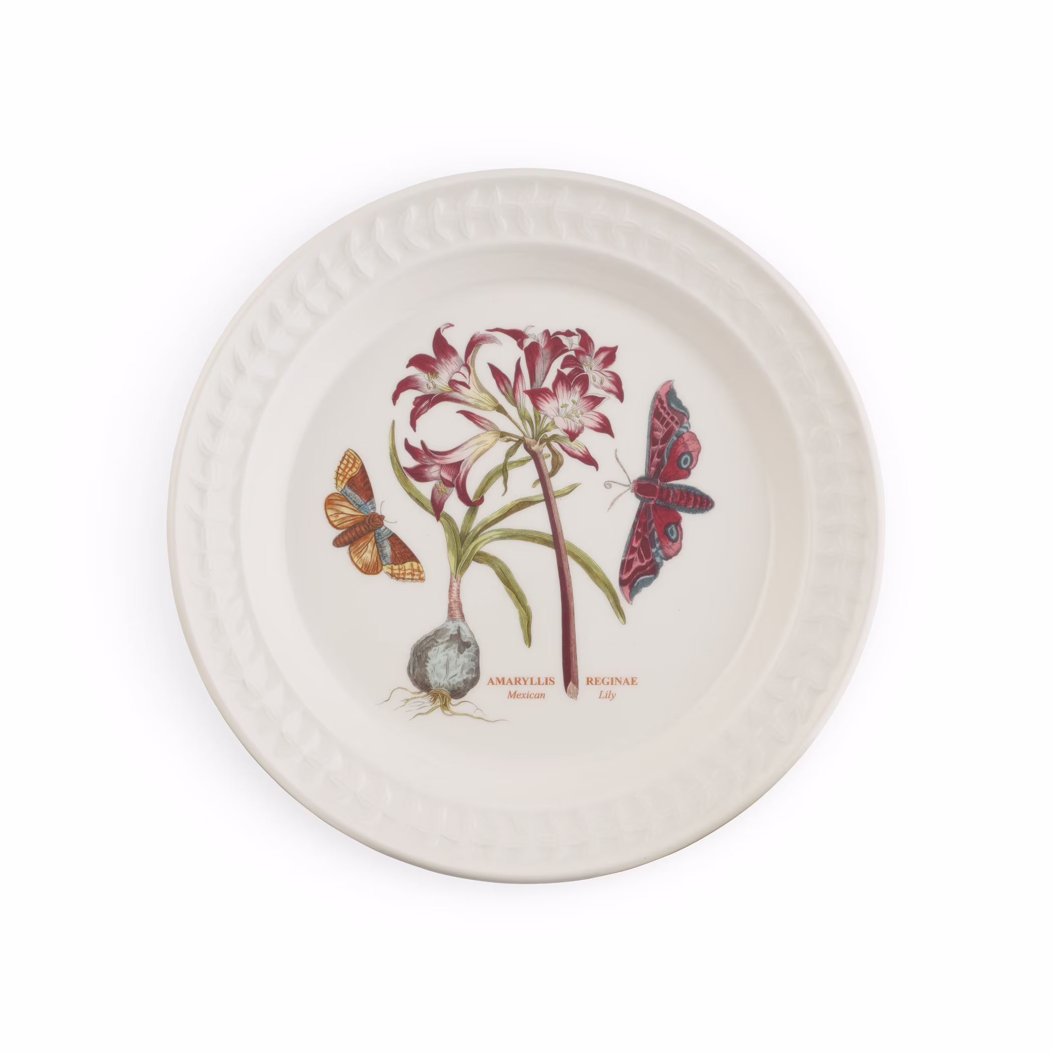 Portmeirion Botanic Garden Harmony Papilio Opal 10.5 Inch Dinner Plate (Mexican Lily)