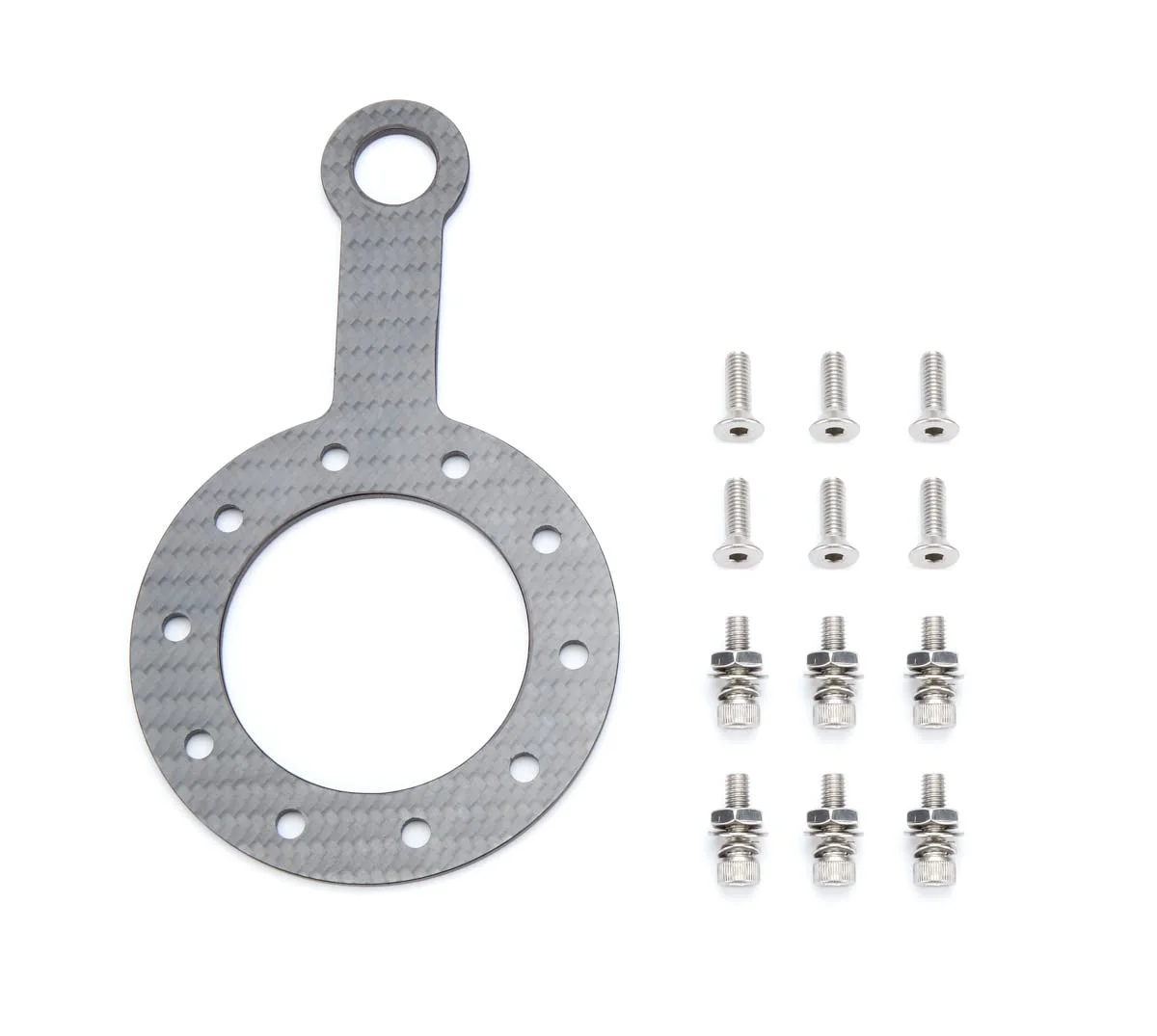 Grant 261 Carbon Fiber 1 Hole Switch Plate for Steering Wheel 3mm Low Gloss