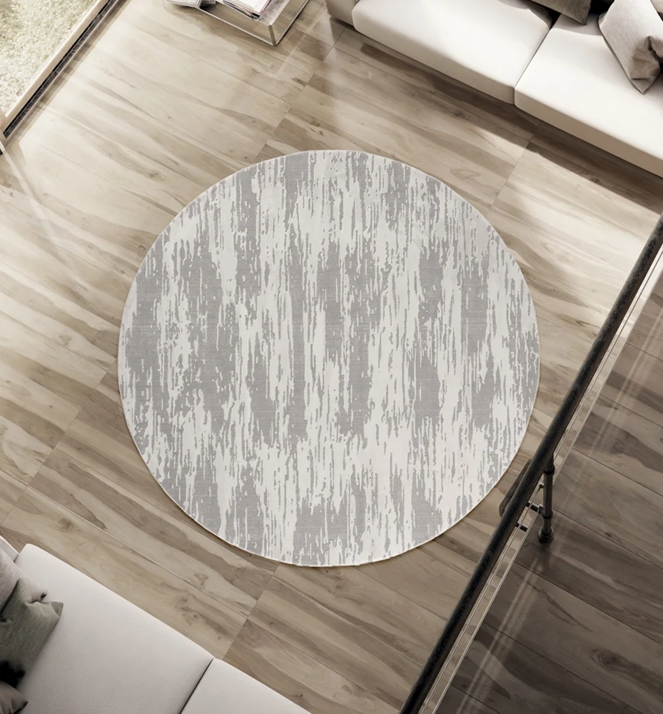 United Weavers Cascades Area Rug 2601 10971 Salish Silver Shaded Faded 7' 10 x 7' 10