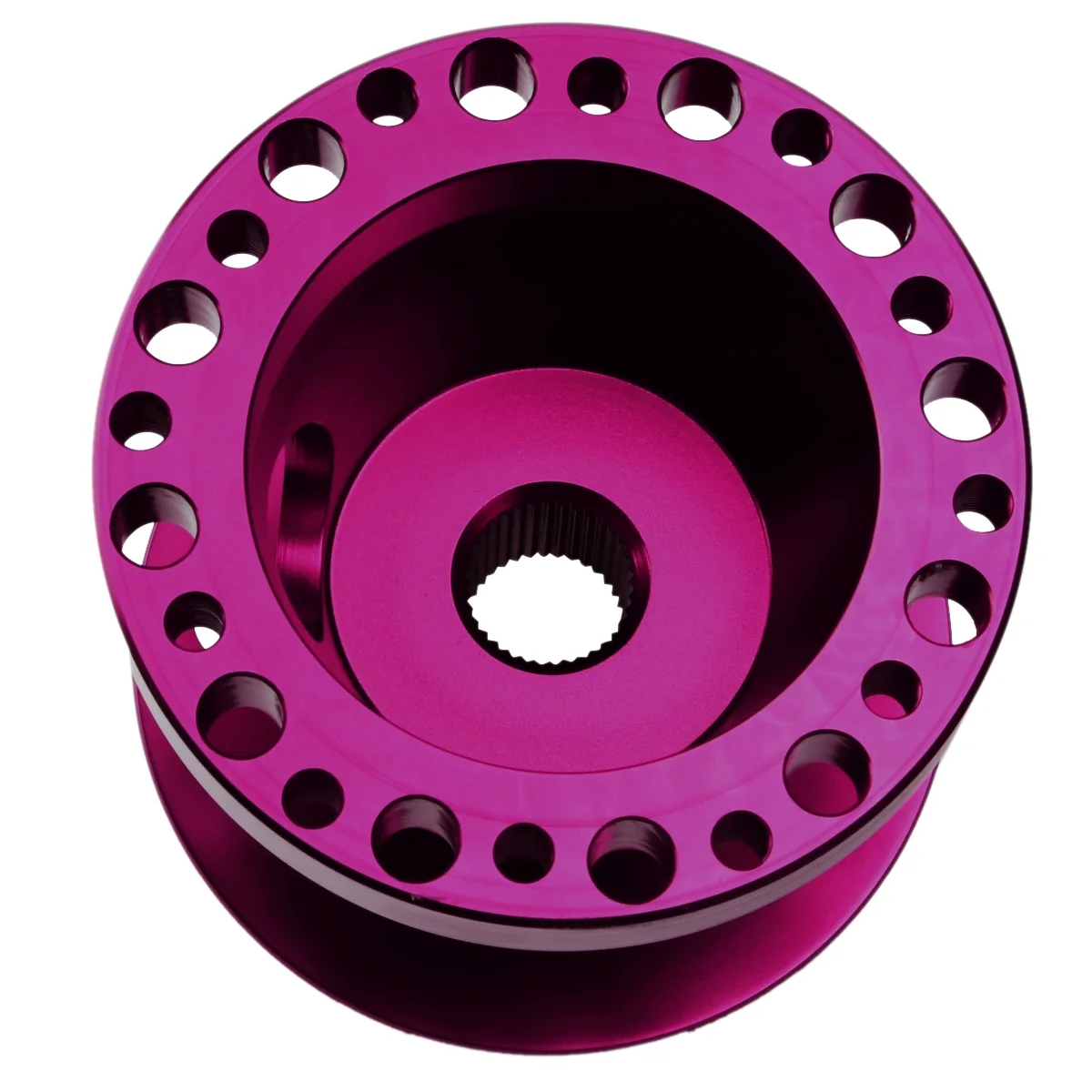 DNA Motoring HUB-ALU-M1-PP Aluminum Steering Wheel 6 -Hole Hub Adaptor Kit (Purple) - For 1988 to 2004 Mitsubishi Eclipse / Lancer / Pickup 99 00 01 02 03