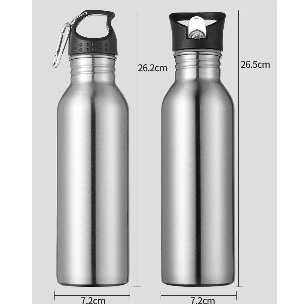 Stainless Steel Bottle Cycling Hiking Black