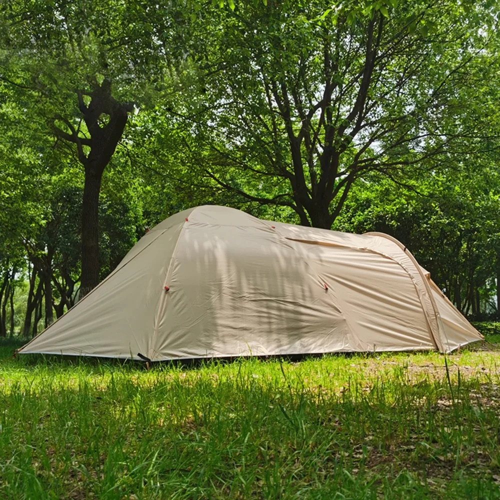 Lixada Camping Tent Waterproof for Family Lightweight Double Layer 3 Person 1 Bedroom Living Room Use