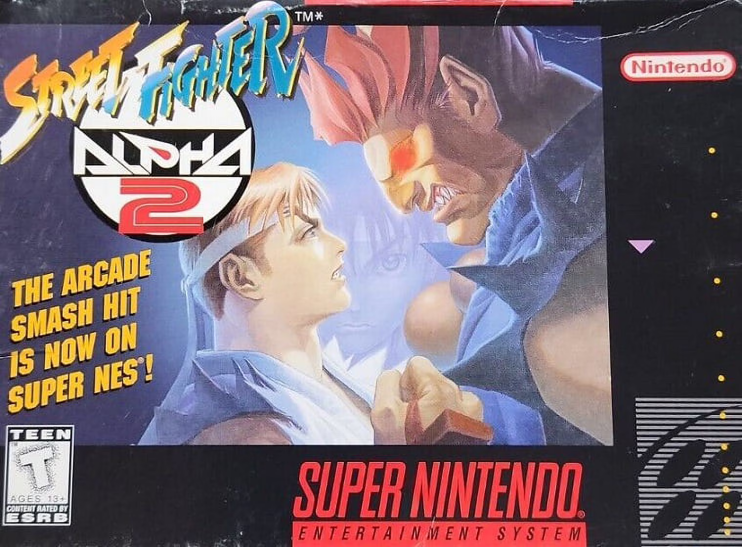 Restored Street Fighter Alpha 2 (Super Nintendo, 1997) SNES Video Game (Refurbished)