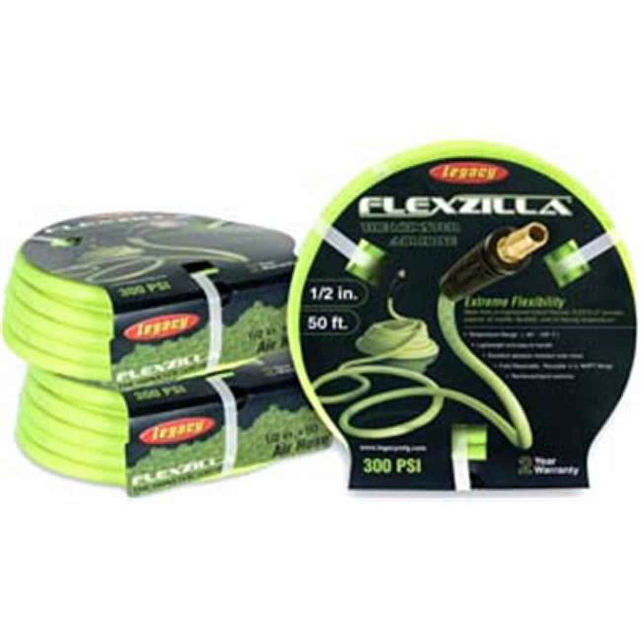 Legacy  Flexzilla .5 In. X 50 Ft. Yellow Air Hose
