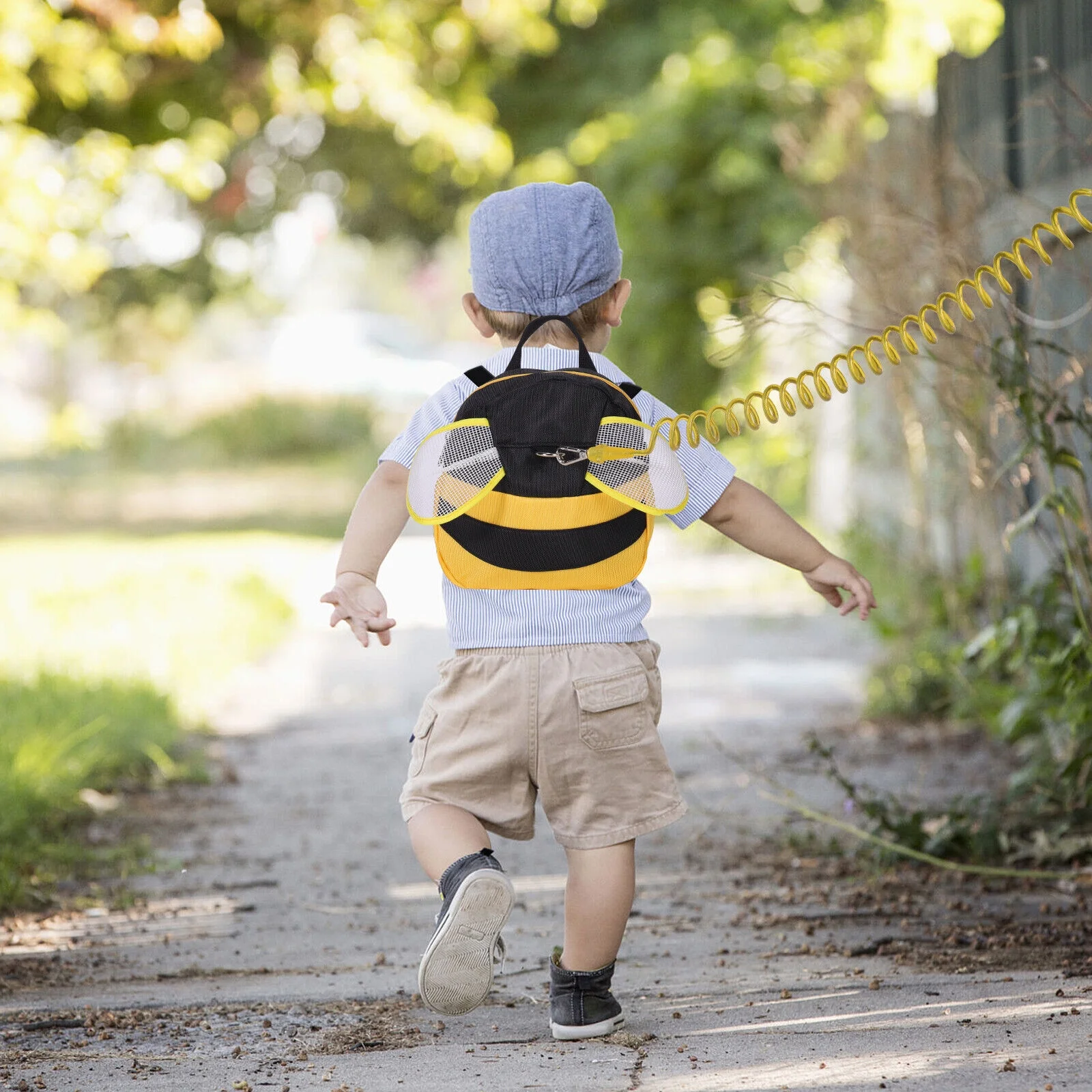Toddler Baby Anti-Lost Backpack Walking Safety Belt Harness with Leash Bee Butterfly Dinosaur