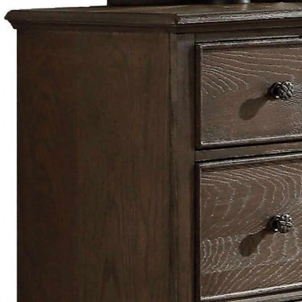 ACME Baudouin Dresser in Weathered Oak 26115